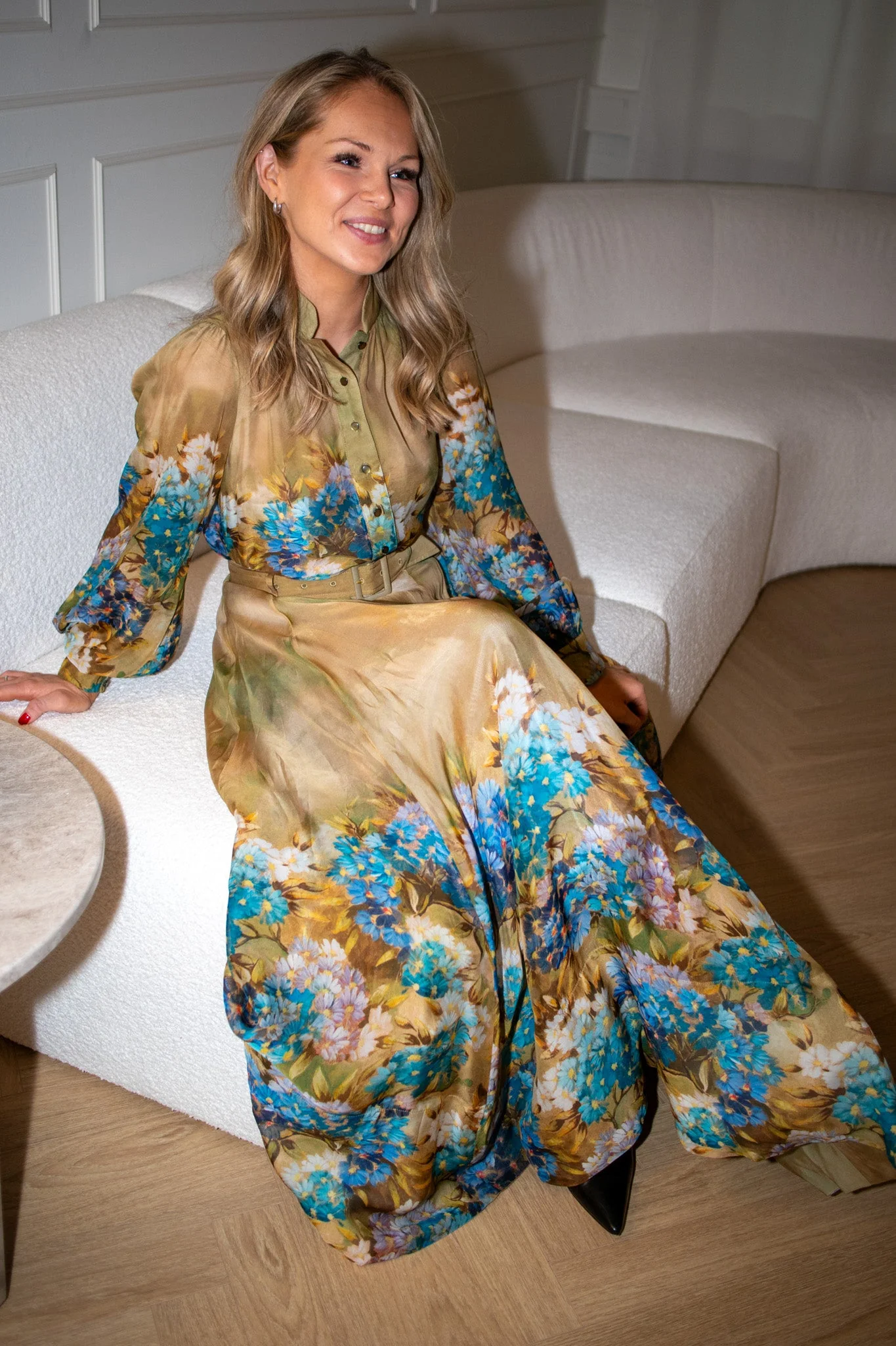 Organza Maxi Skirt Forest Flower