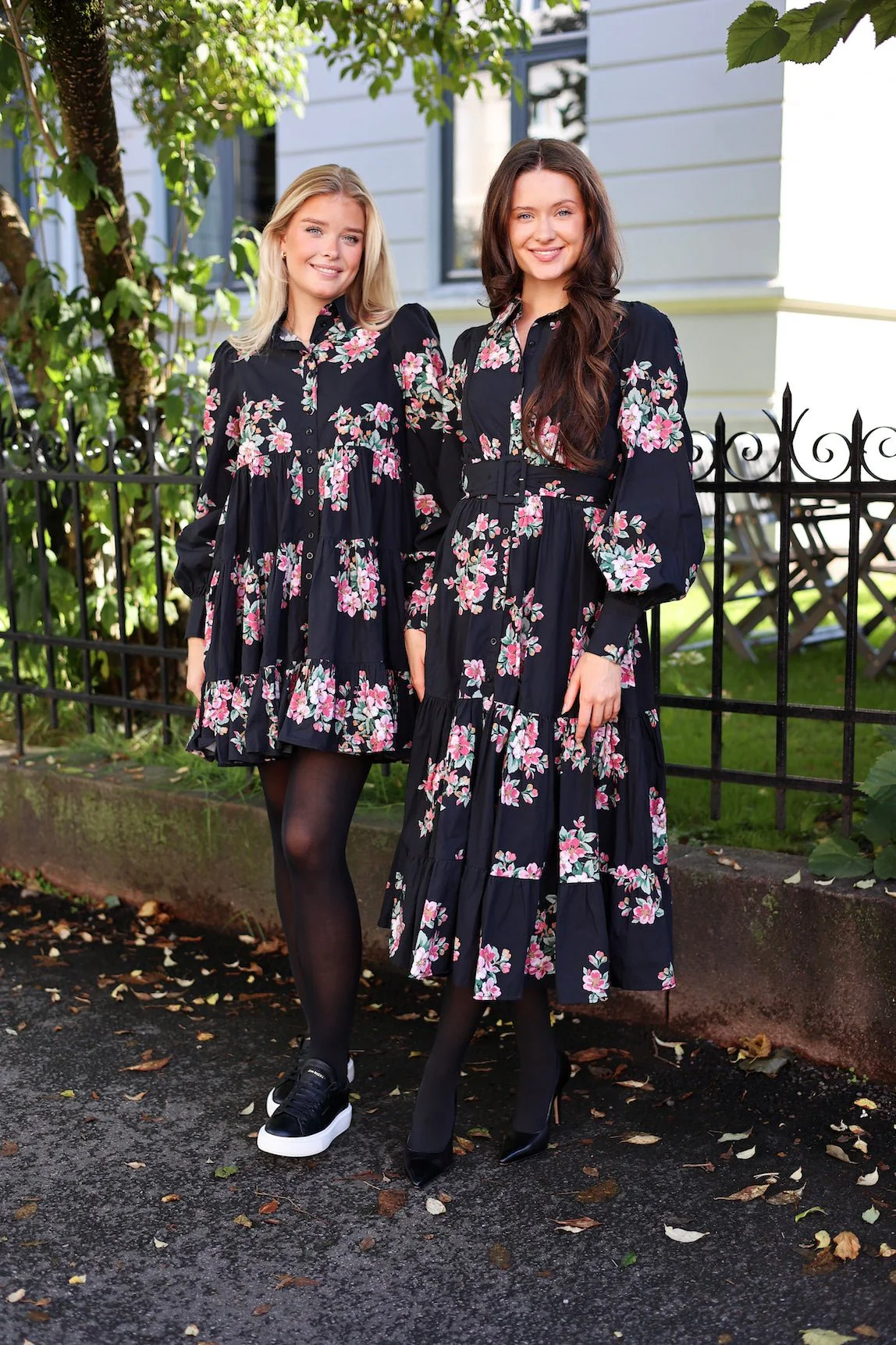 Poplin Tiered Dress Apple Blossom - Image 3
