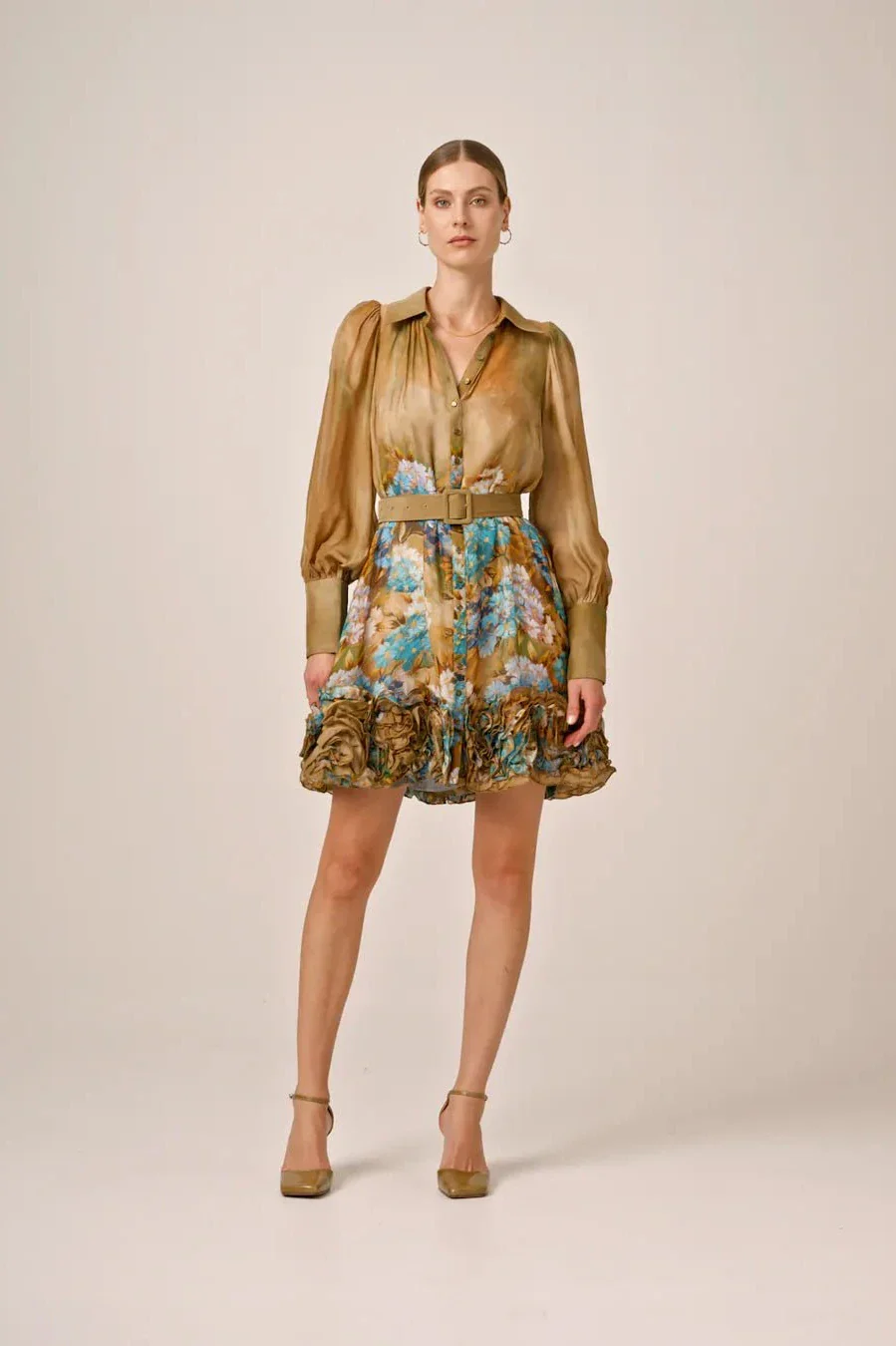 Organza Mini Dress Forest Flower - Image 10