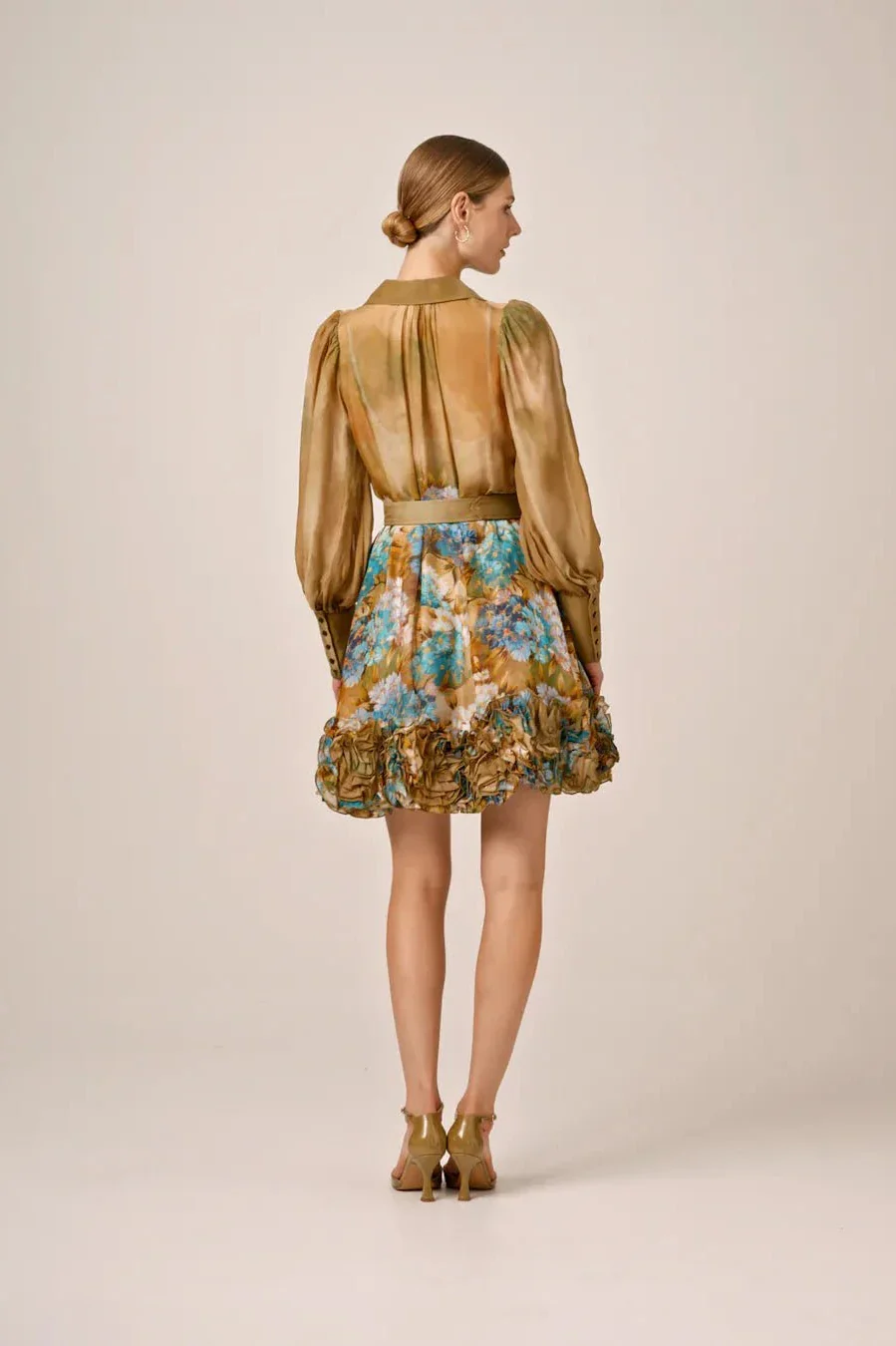 Organza Mini Dress Forest Flower - Image 11