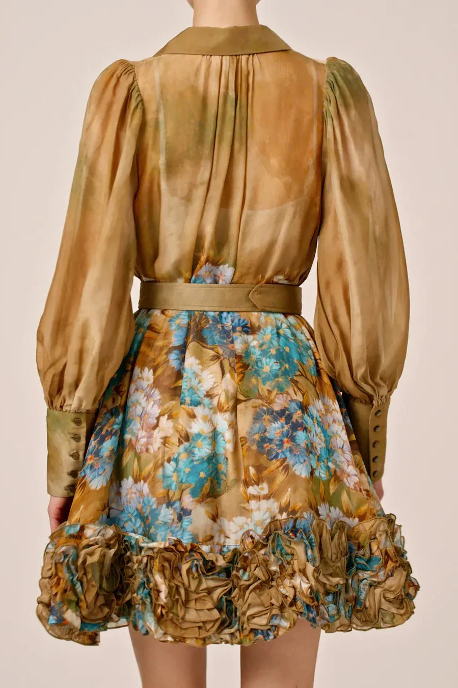 Organza Mini Dress Forest Flower - Image 12