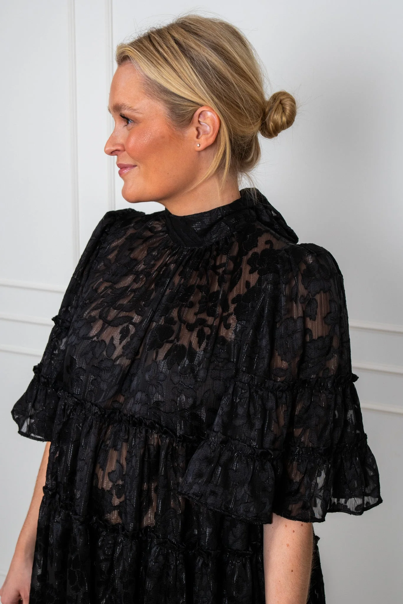 Devore Midi Dress Black - Image 7