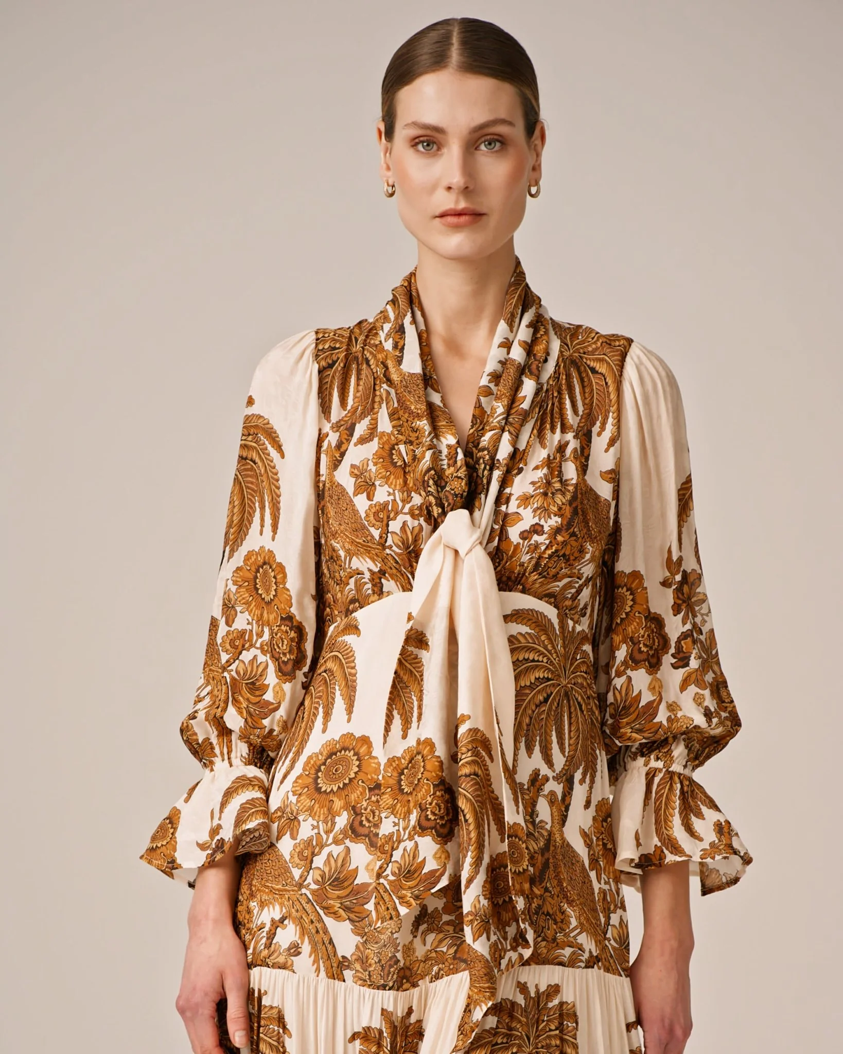 Georgette Tieband Gown Palms - Image 3