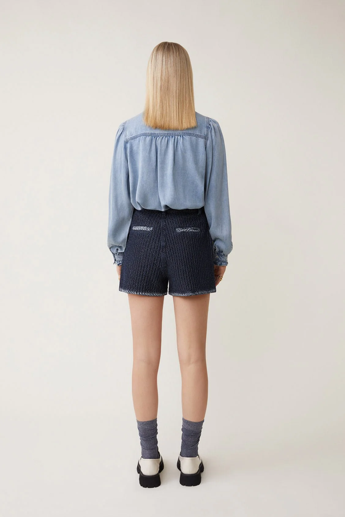 Laura Blouse Jeans Clair - Image 3