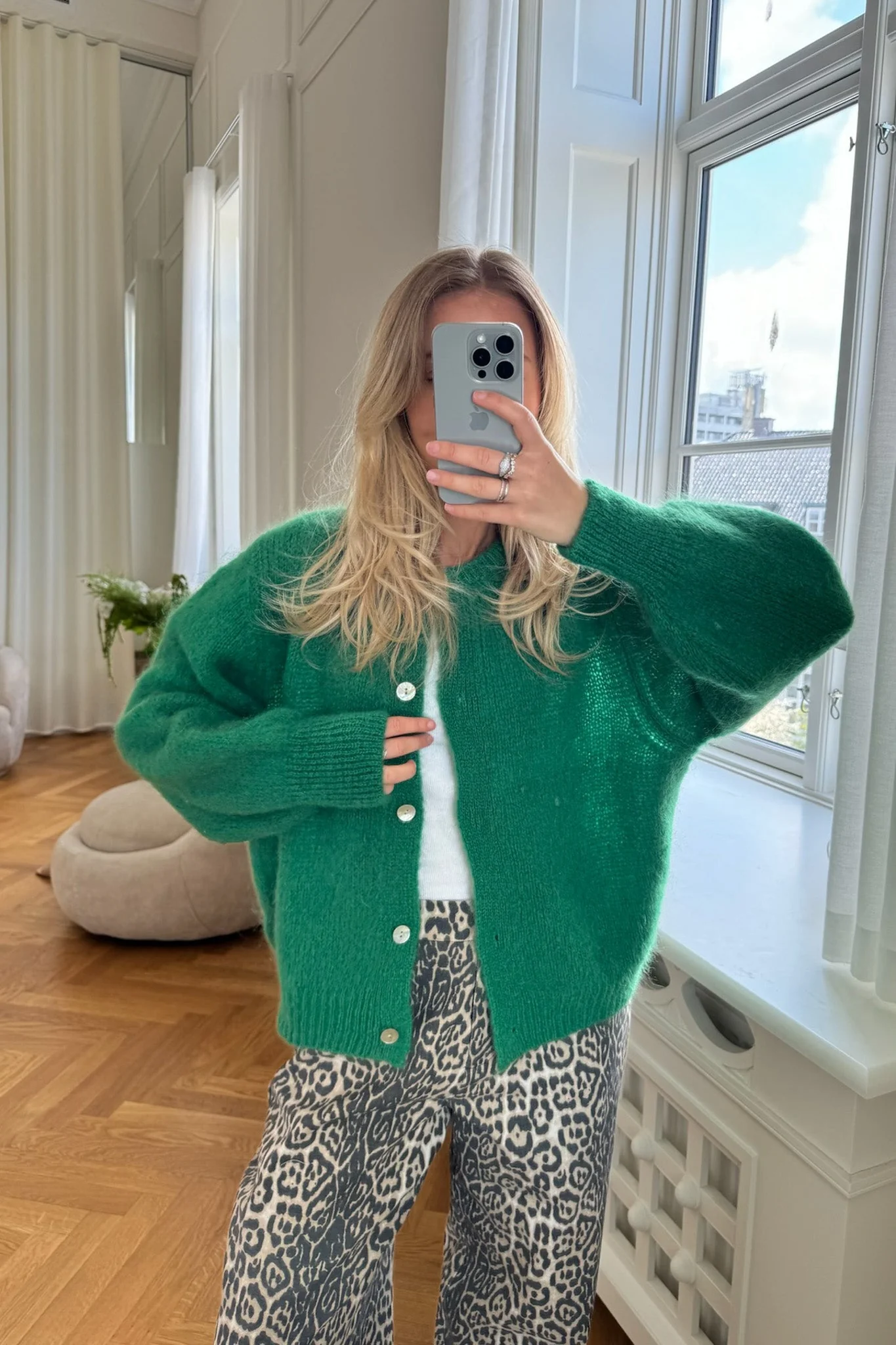 Ida Cardigan Green - Image 3