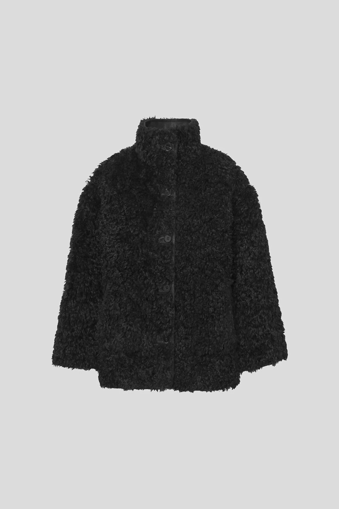 Mia Faux Fur Jacket Black
