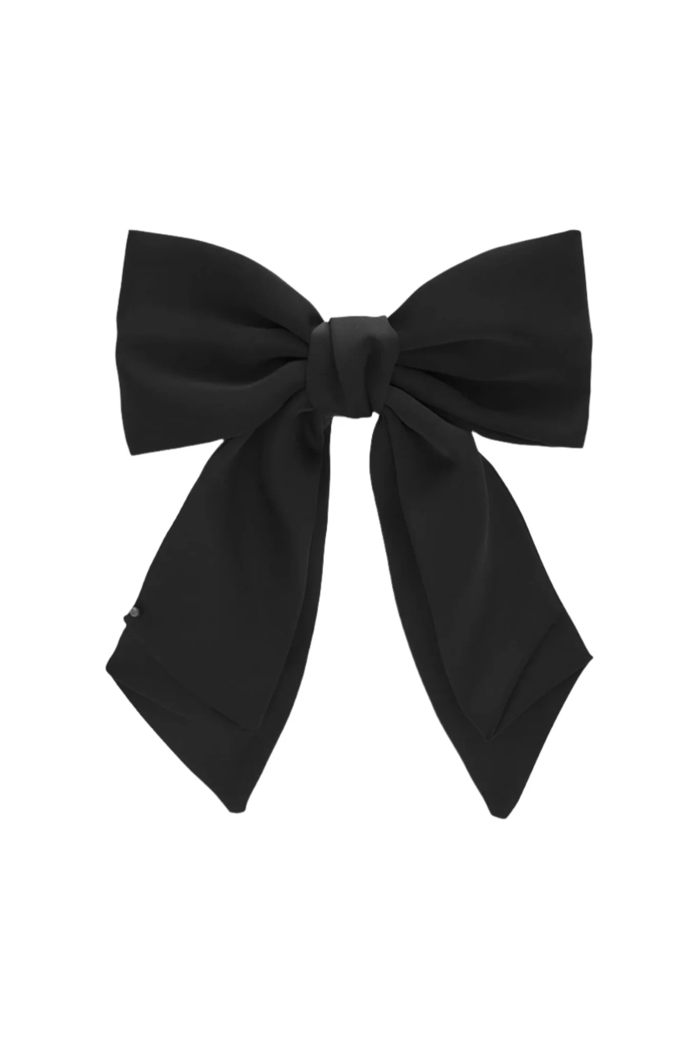 Bella Satin Bow Black