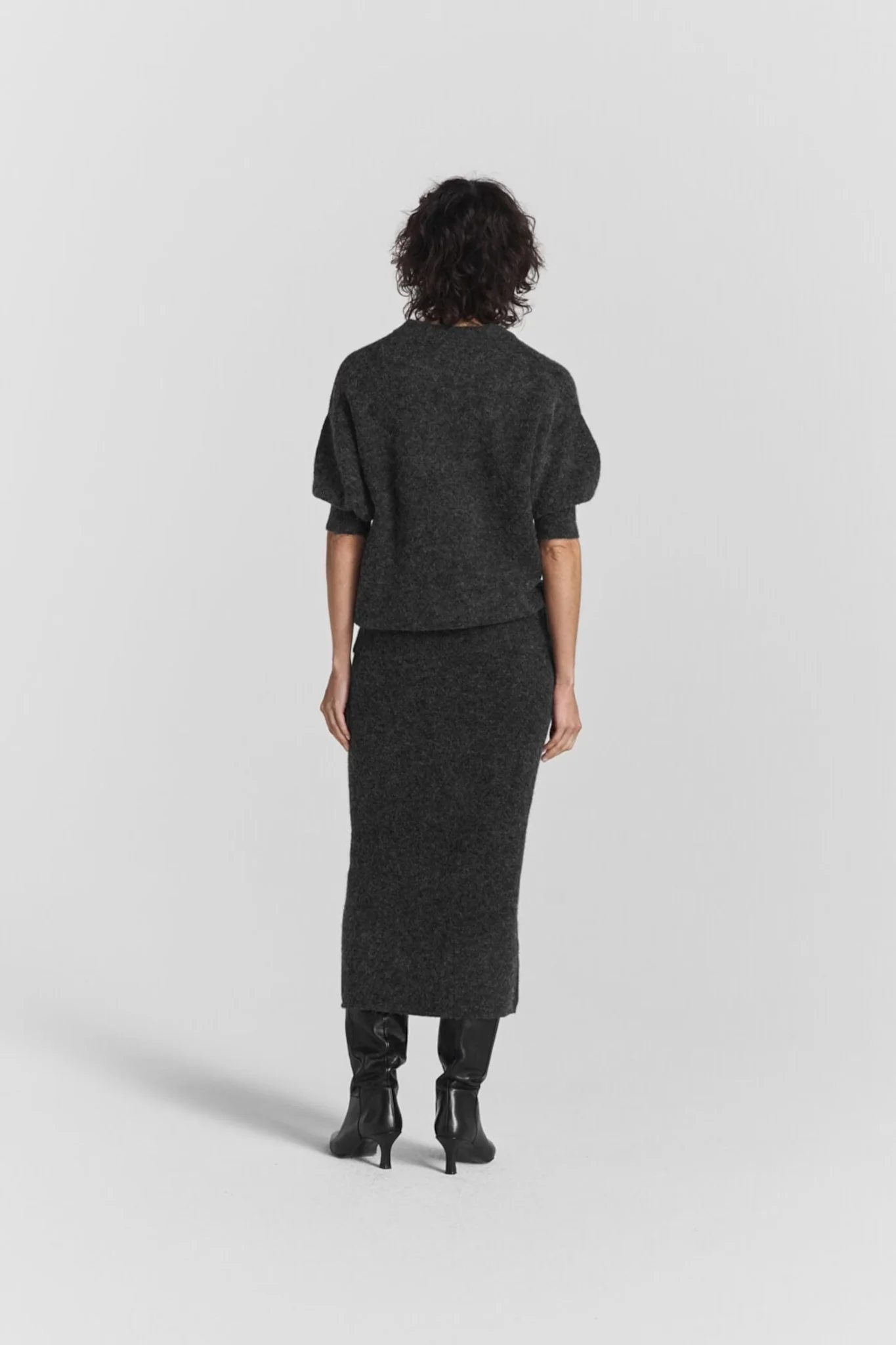 Lidya Skirt Blackish Melange - Image 10