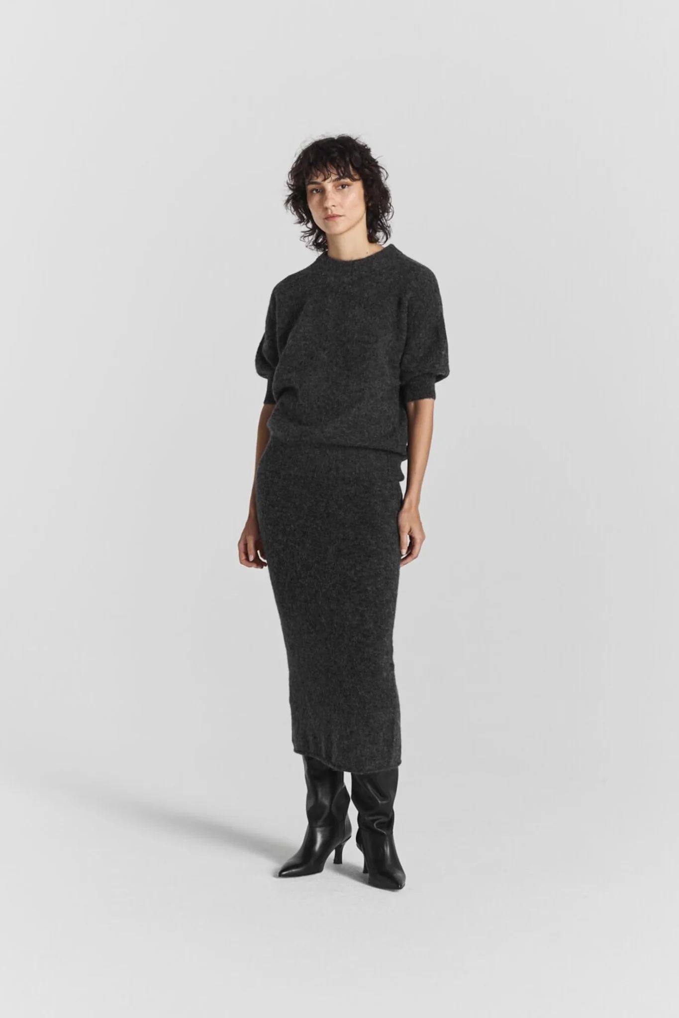 Lidya Skirt Blackish Melange - Image 9