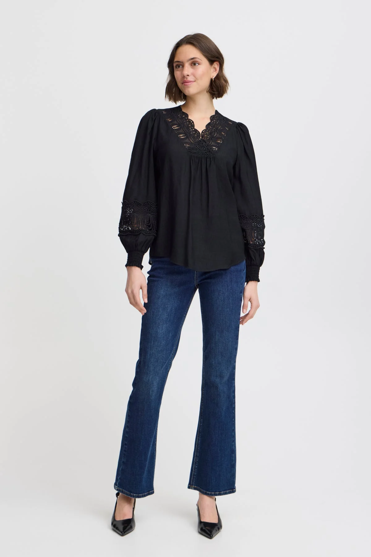 Blondie Blouse Black - Image 3