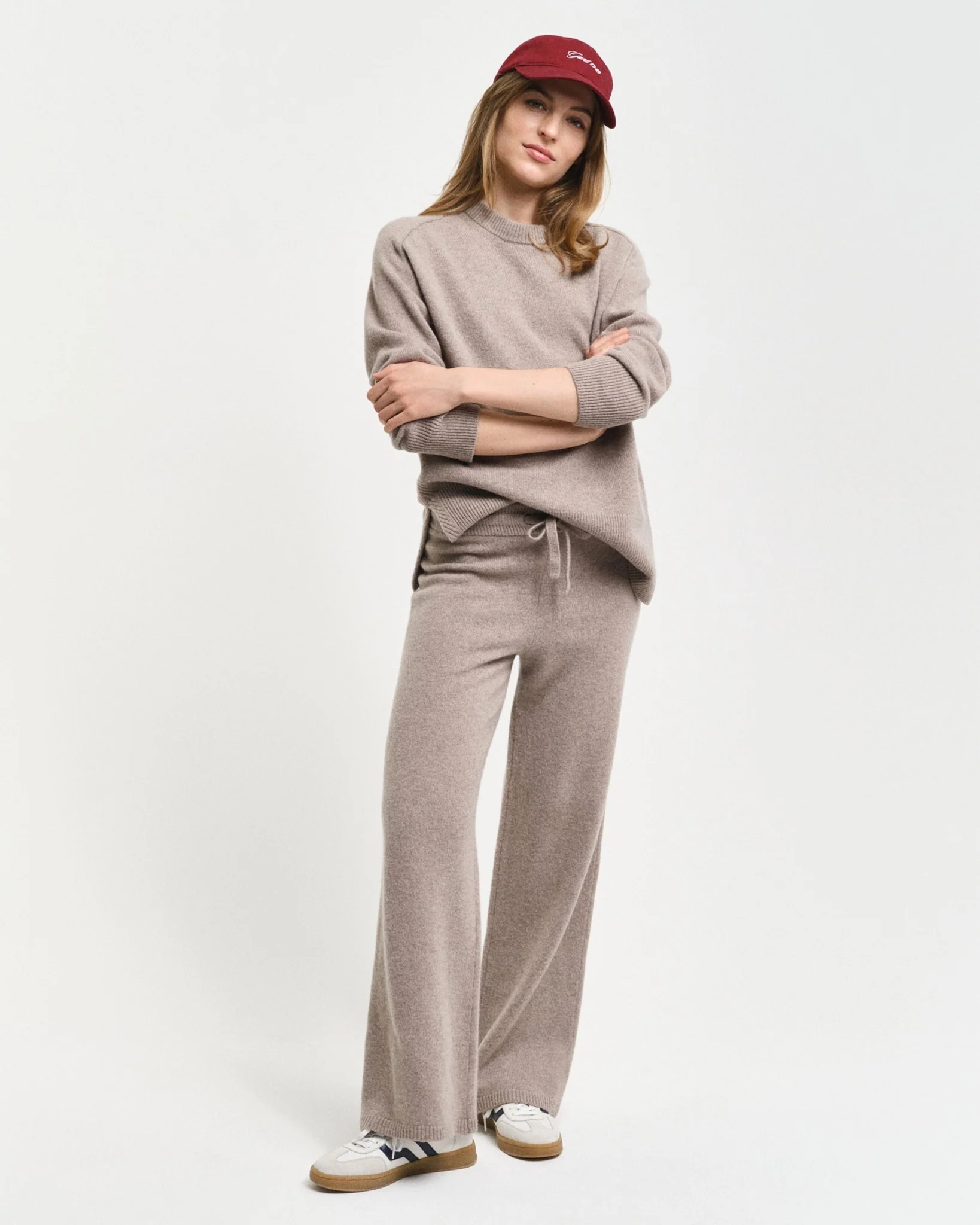 Knitted Wool Pants Warm Grey - Image 6
