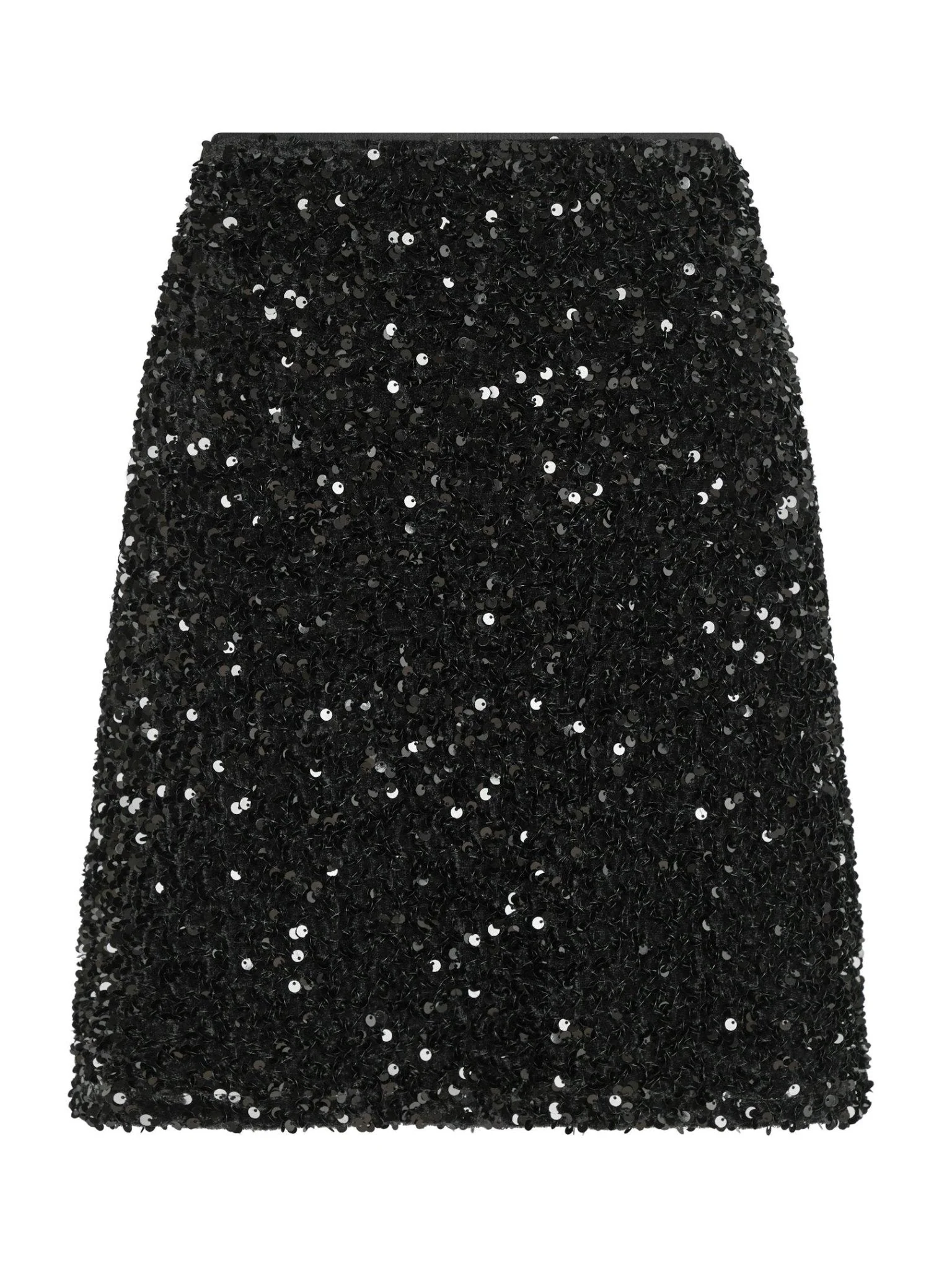 Miva Velvet Sequins Skirt Black - Image 9