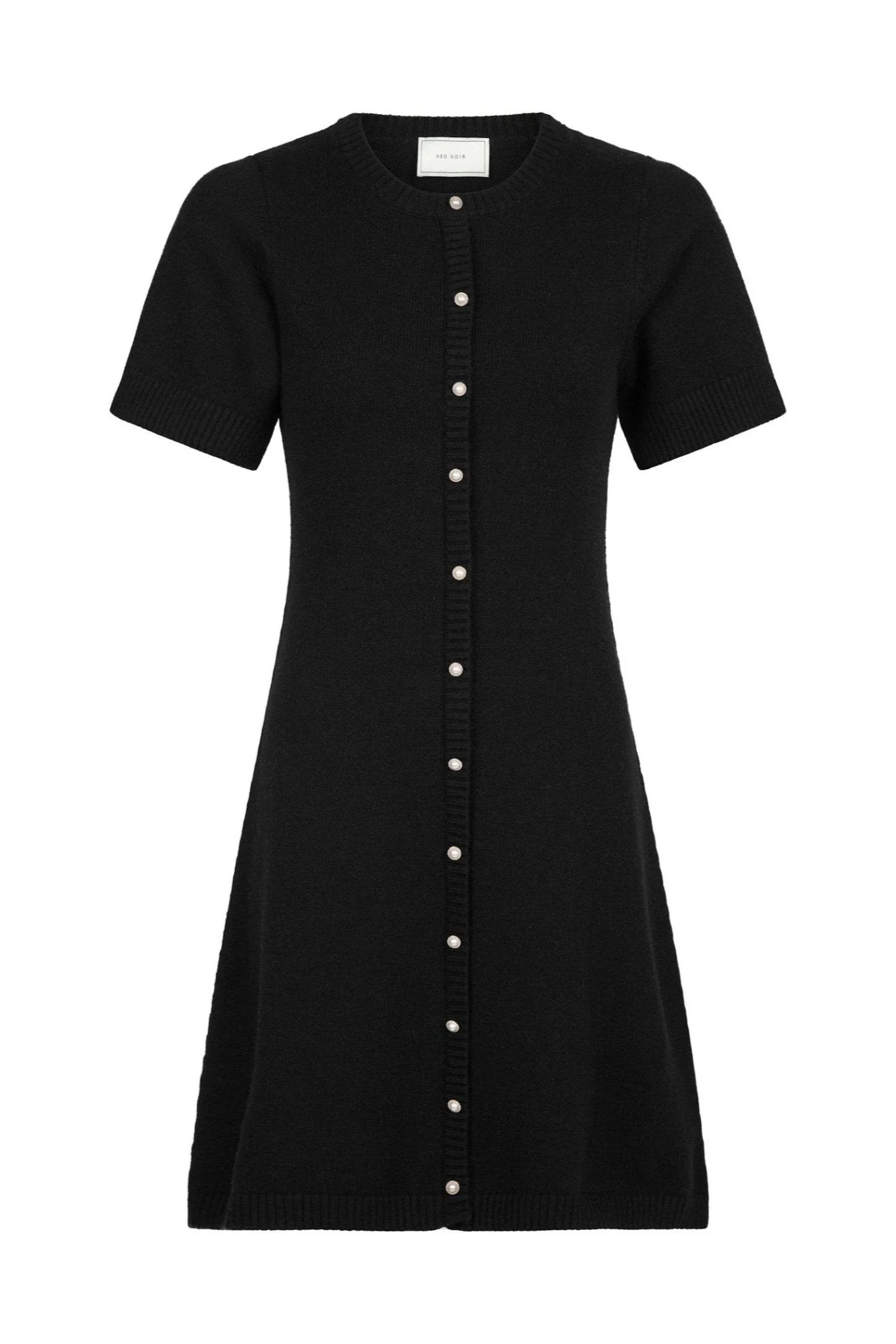 Elise Knit Dress Black - Image 2
