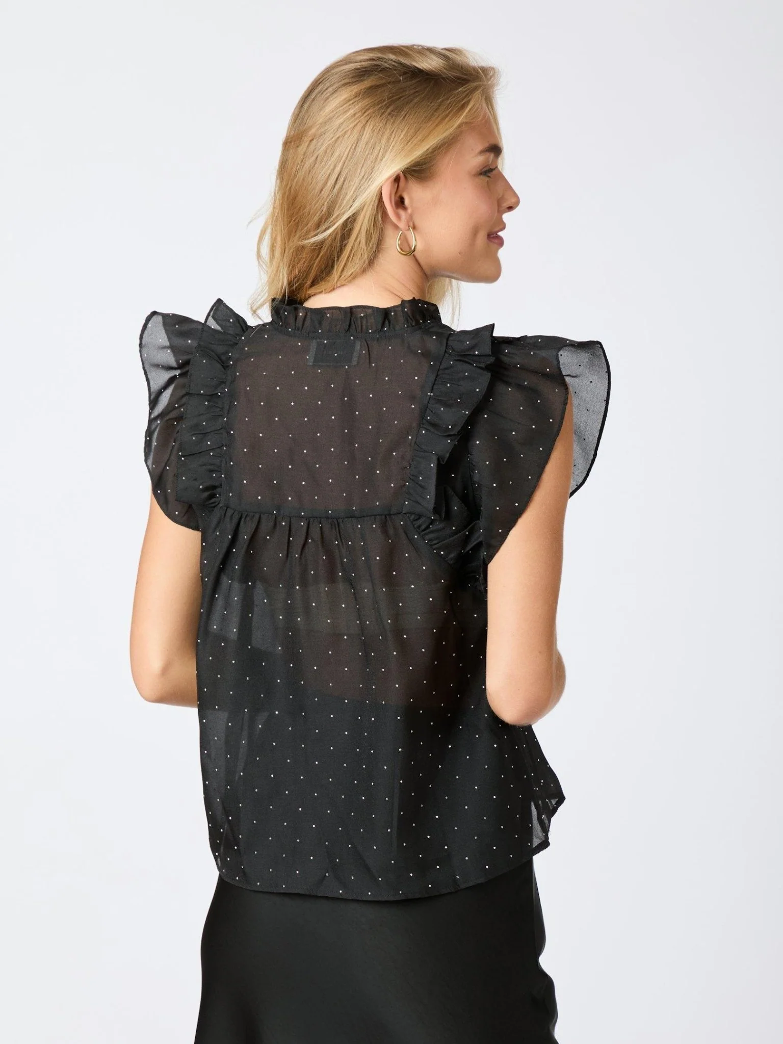 Jayla Bedazzled Top Black - Image 7