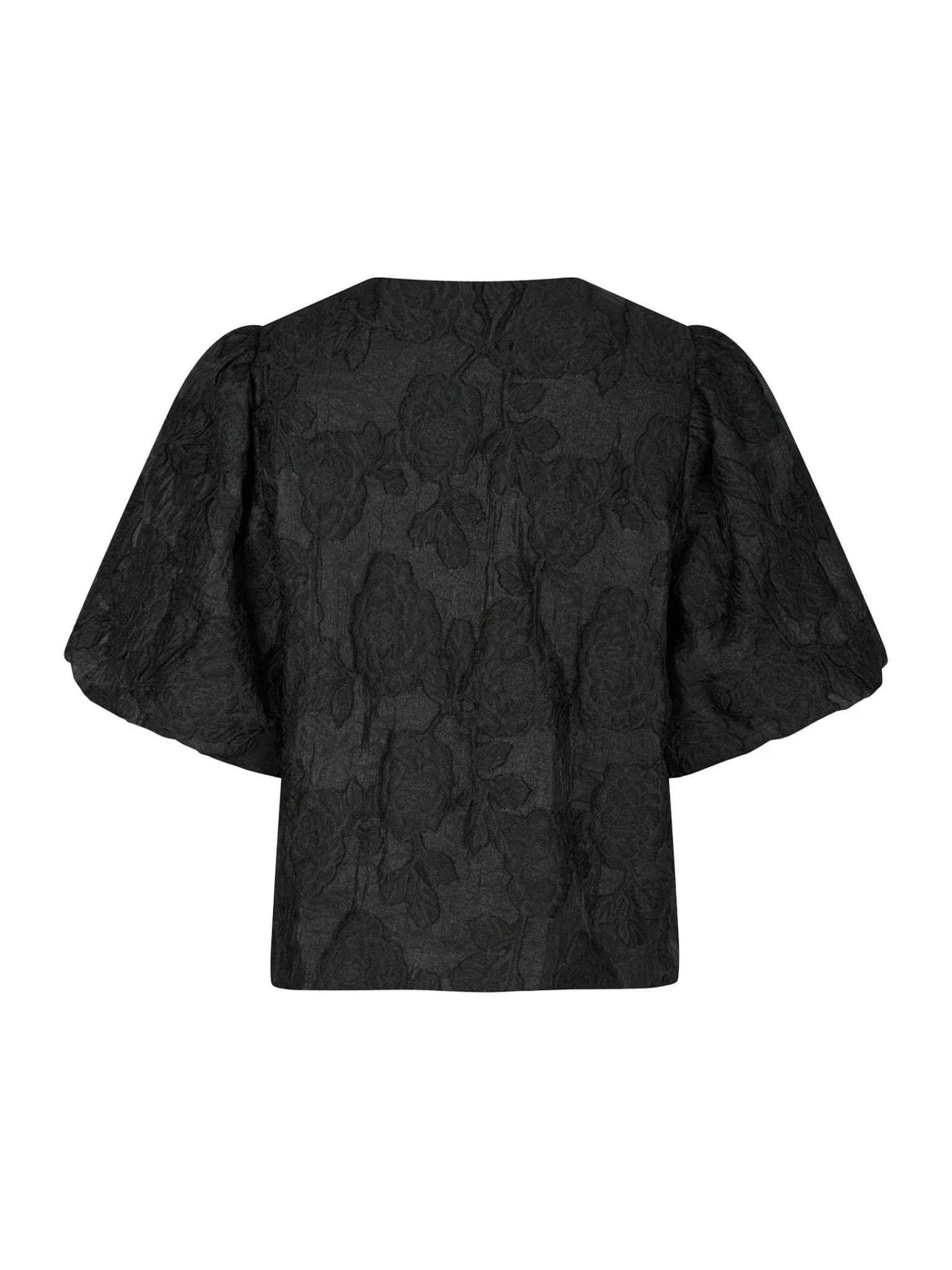 Aska Jacquard Blouse Black - Image 5