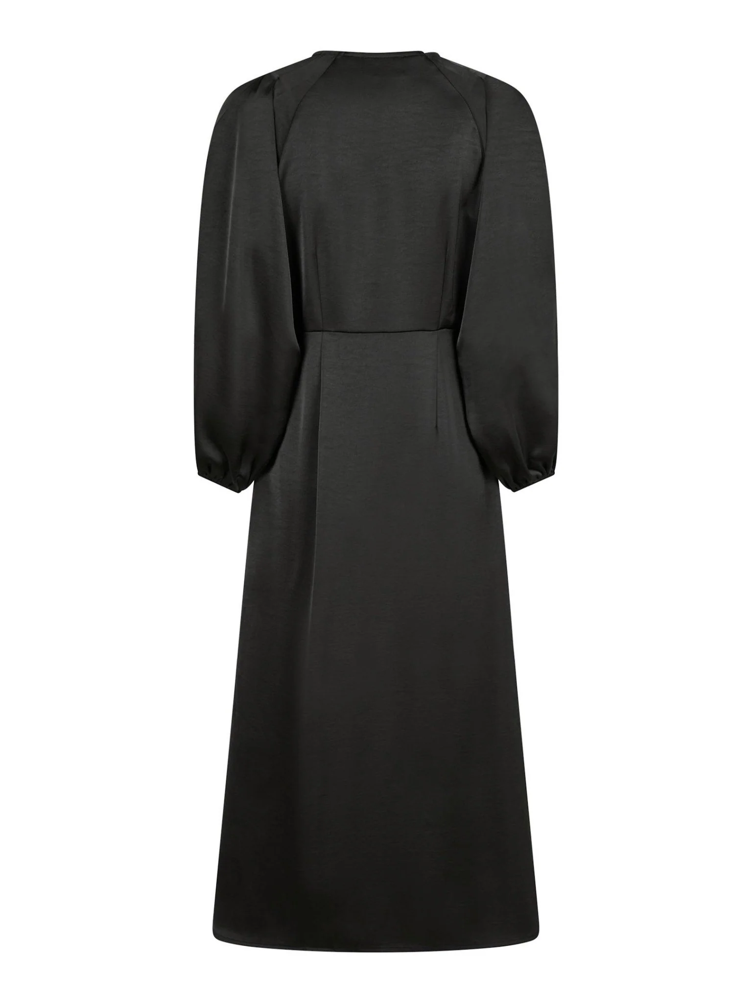 Isobel Heavy Sateen Dress Black - Image 10