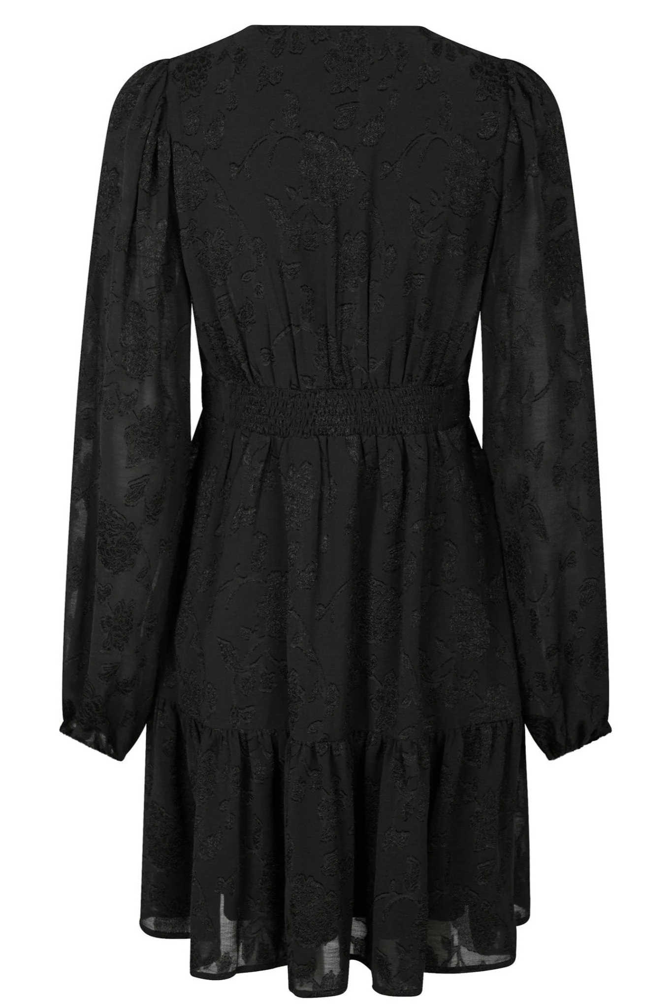 Rihana Burnout Dress Black - Image 9