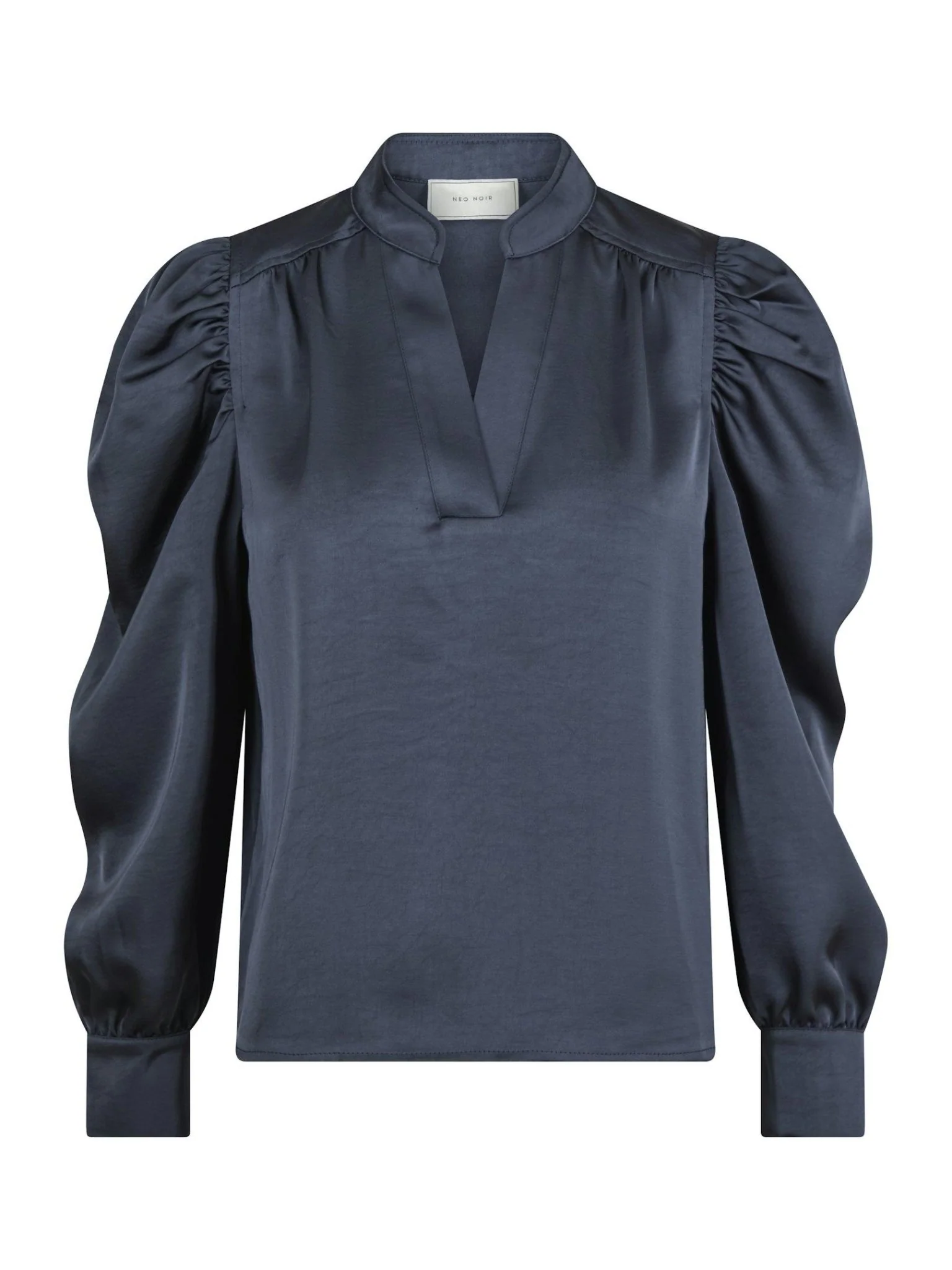 Rosslyn Heavy Sateen Blouse Midnight Blue