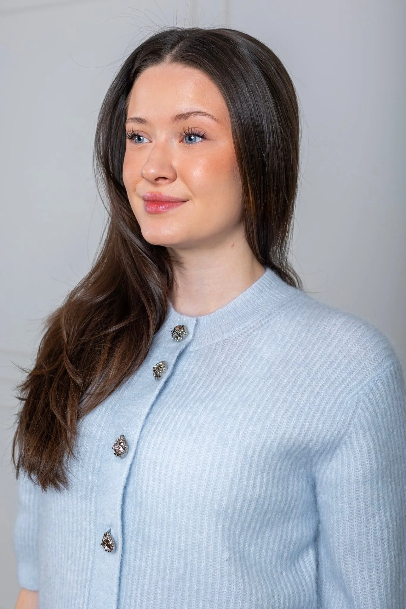 Andria Knit Cardigan Skywriting - Image 5