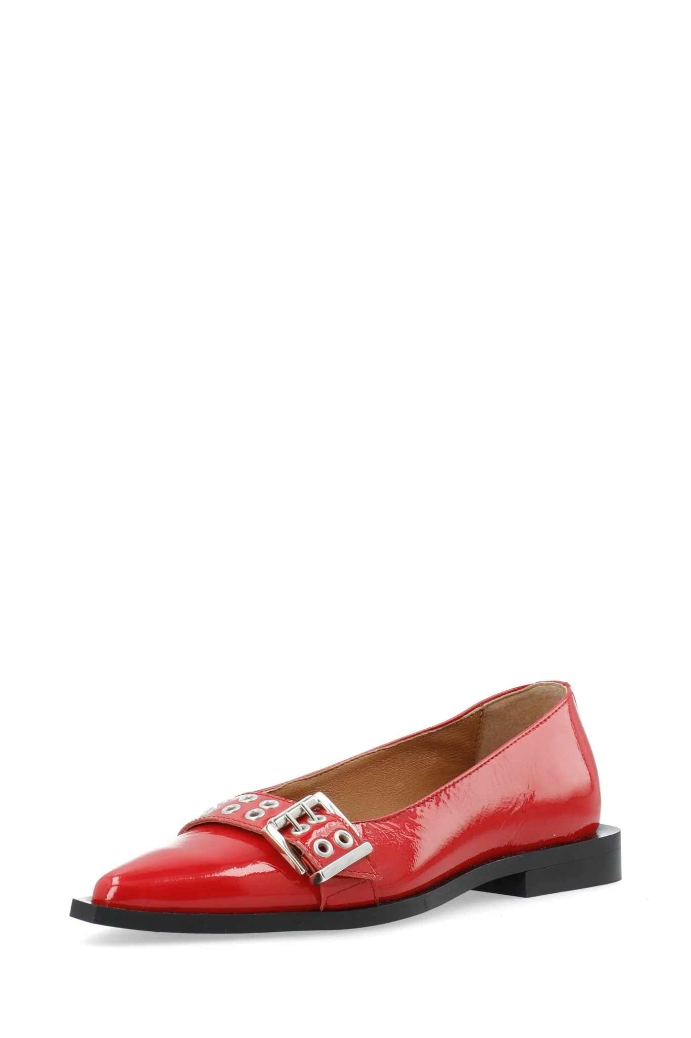 Biavictoria Buckle Ballet Flat Red Nappalak - Image 2