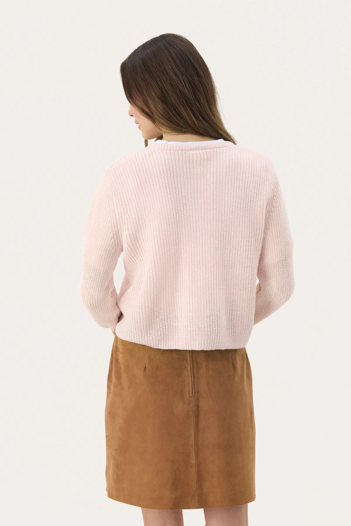 Gigiapw Cardigan Mauve Chalk - Image 6