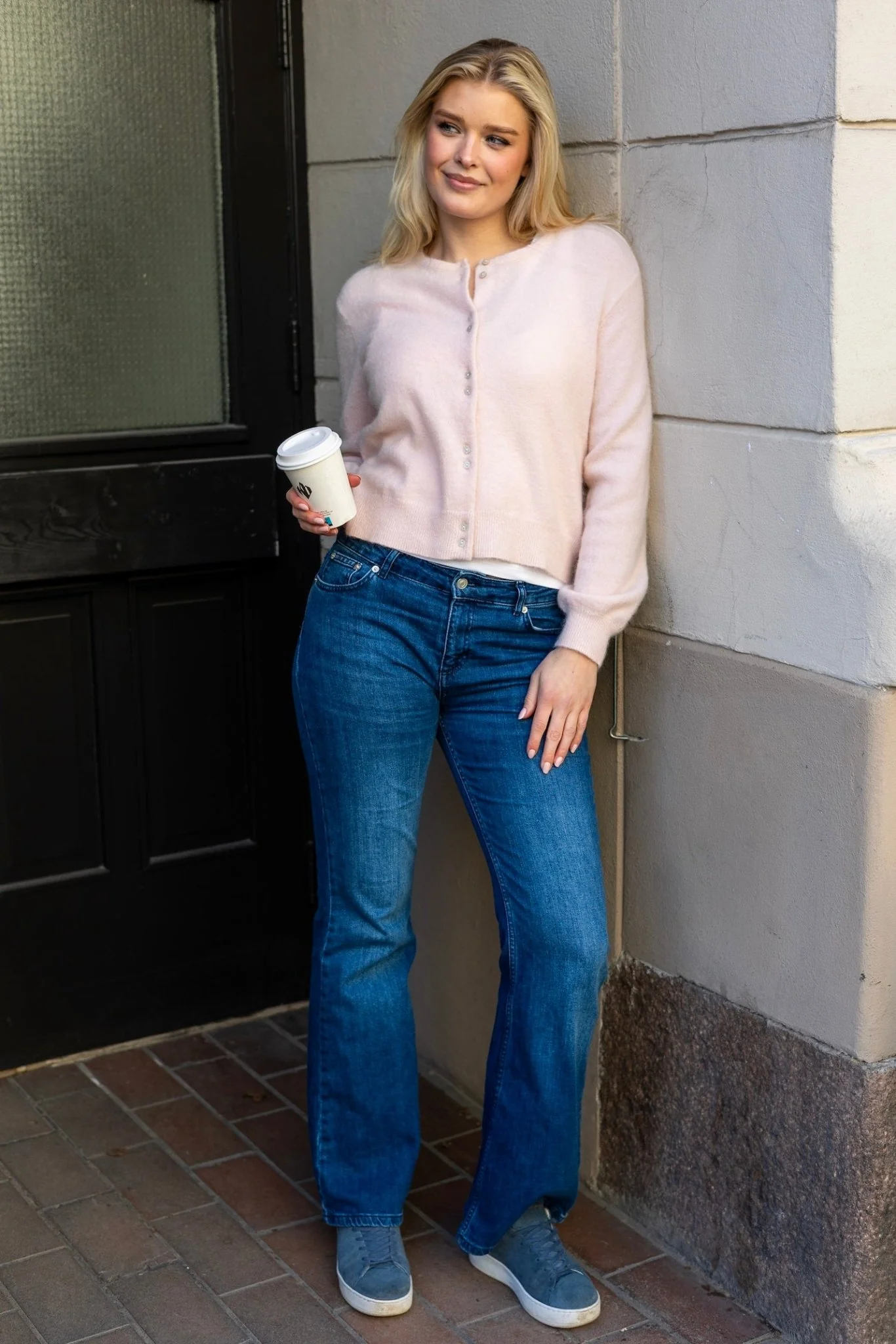 Ninellpw Cardigan Mauve Chalk - Image 3