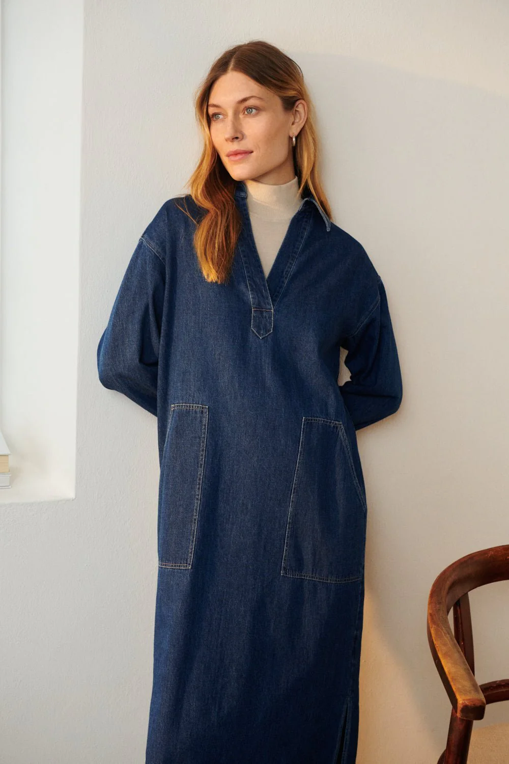 Lolla Dress Medium Blue Denim - Image 2