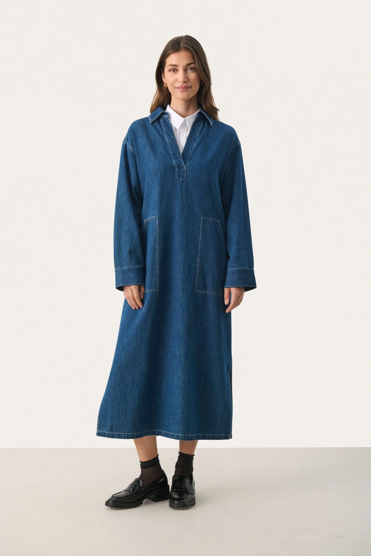Lolla Dress Medium Blue Denim - Image 4