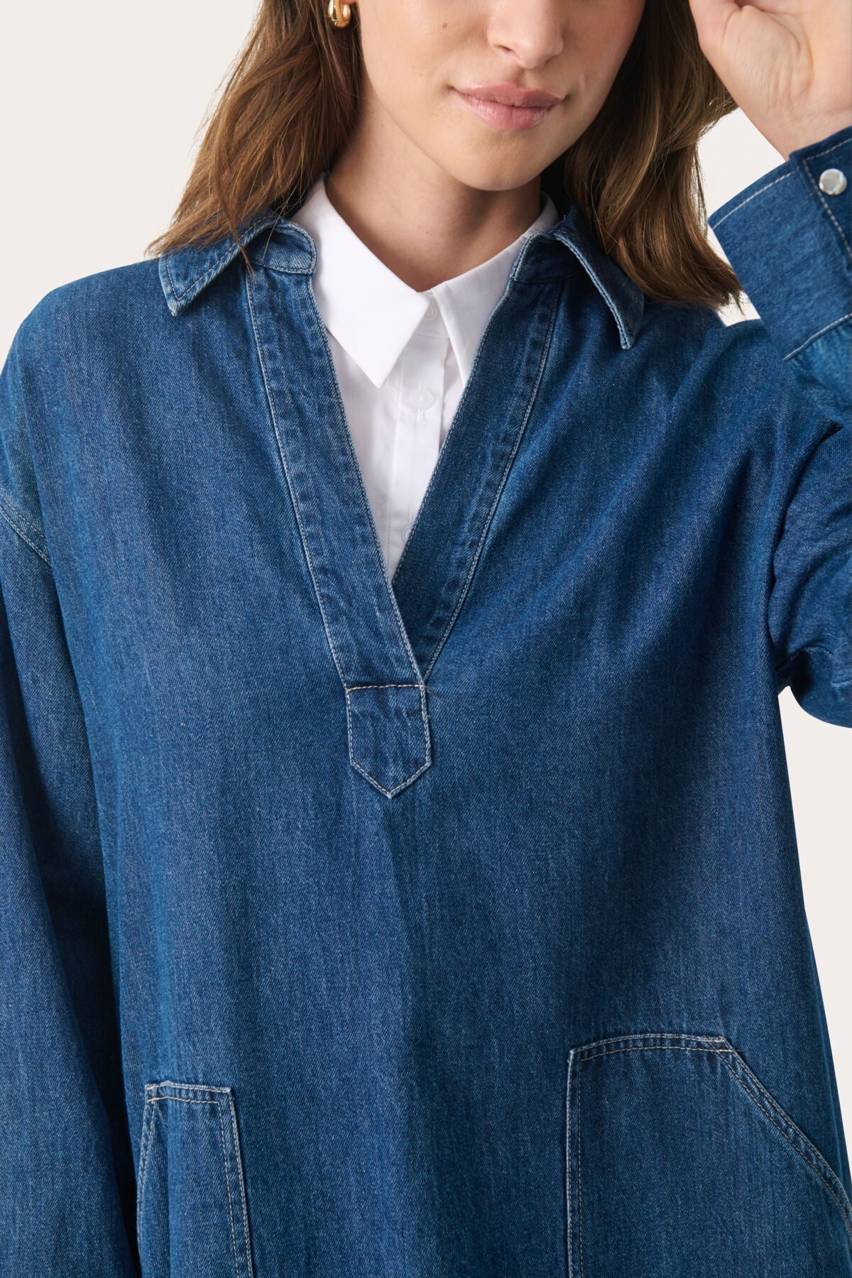 Lolla Dress Medium Blue Denim - Image 7