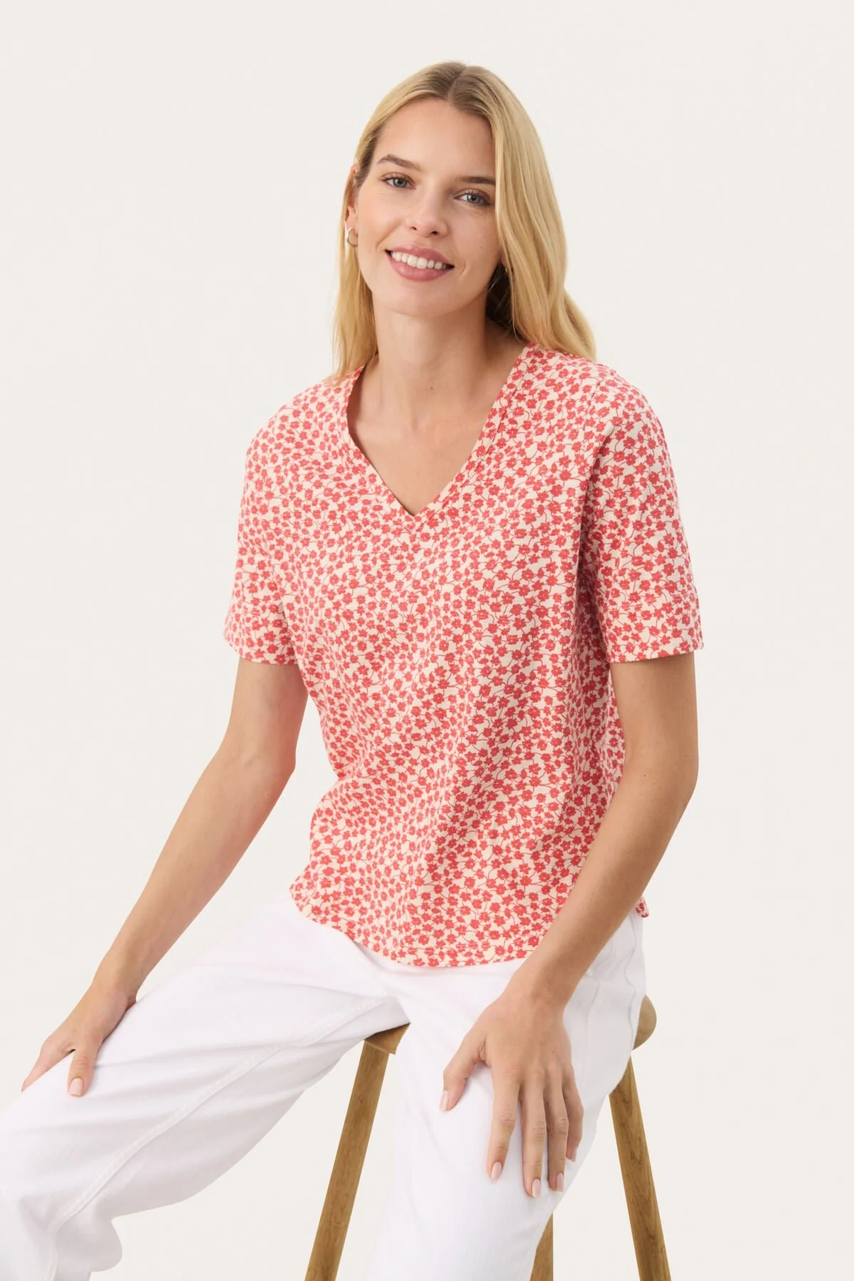 Curlia T-Shirt Bittersweet Mini Grid Flower - Image 2