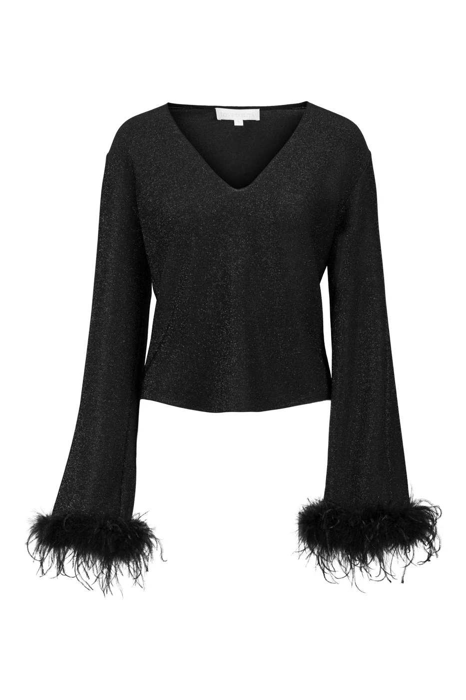 Peach Blouse Black Glitter - Image 2