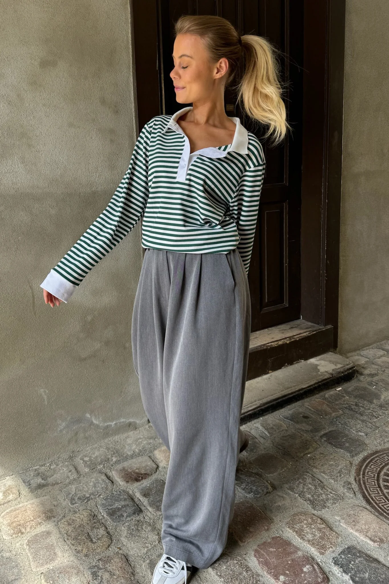 Carly Polo Green Stripes - Image 7