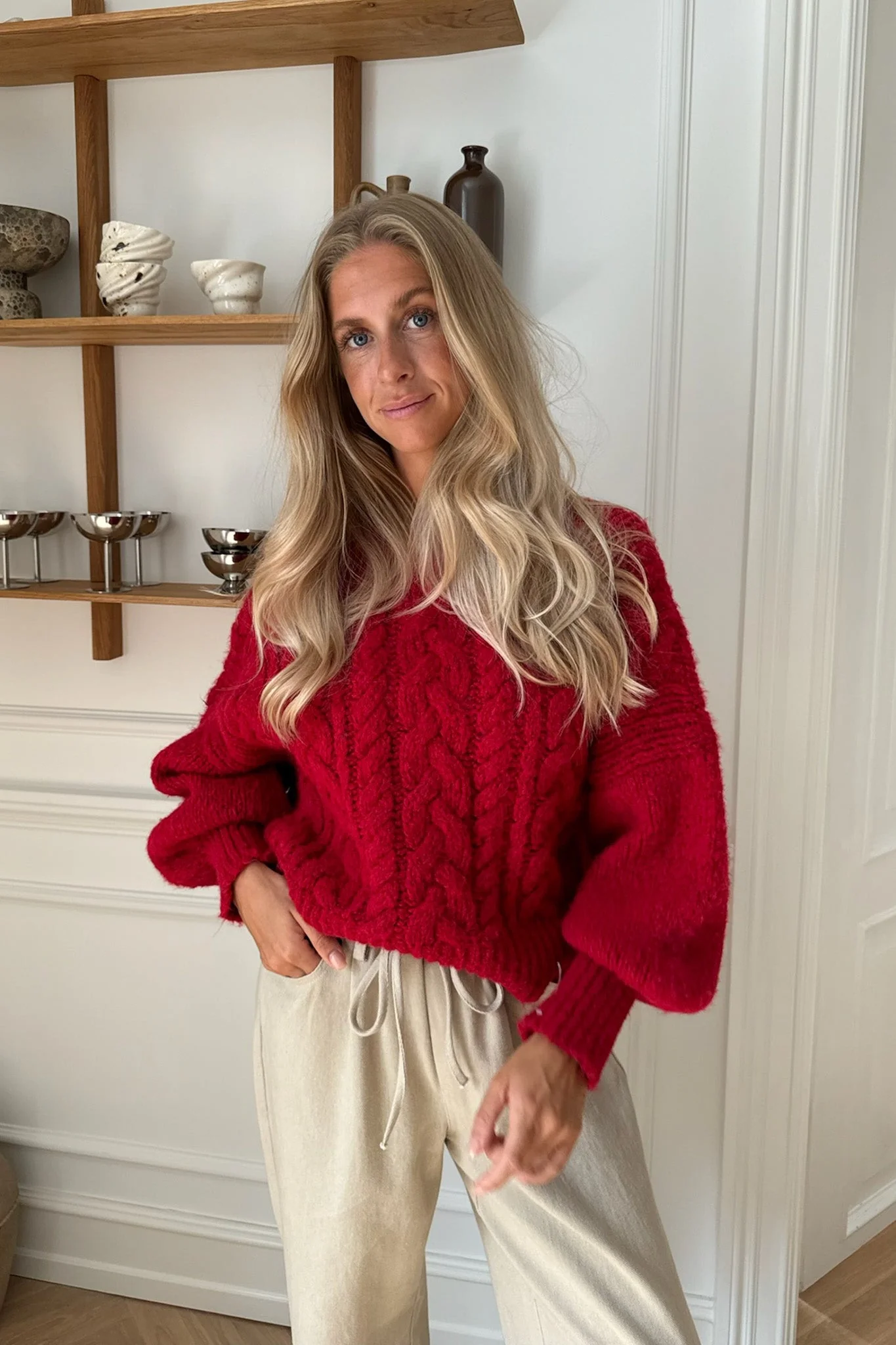 Nora Sweater Red