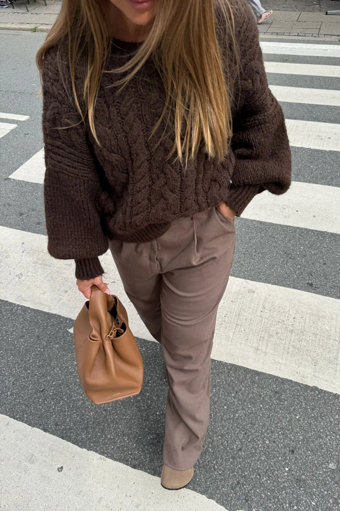 Nora Sweater Chocolate Brown - Image 4