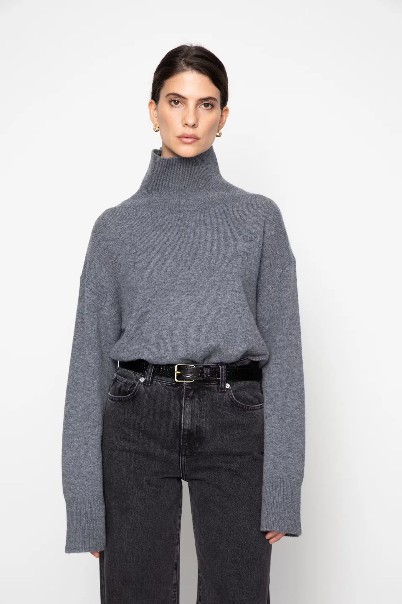 Abigail Knit Dark Grey - Image 2
