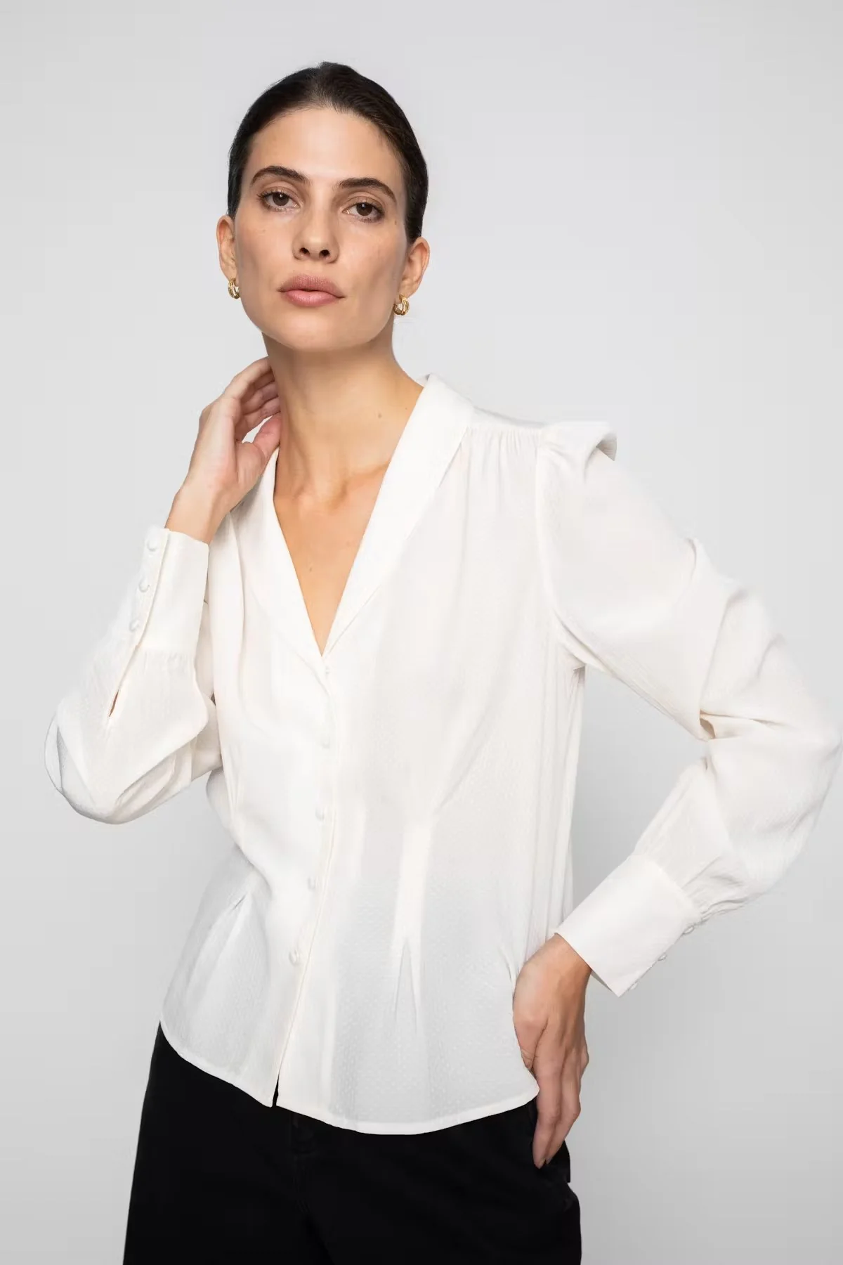 Ylva Blouse Cream - Image 7