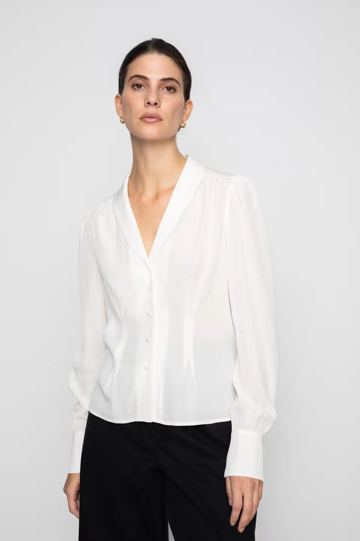 Ylva Blouse Cream - Image 8