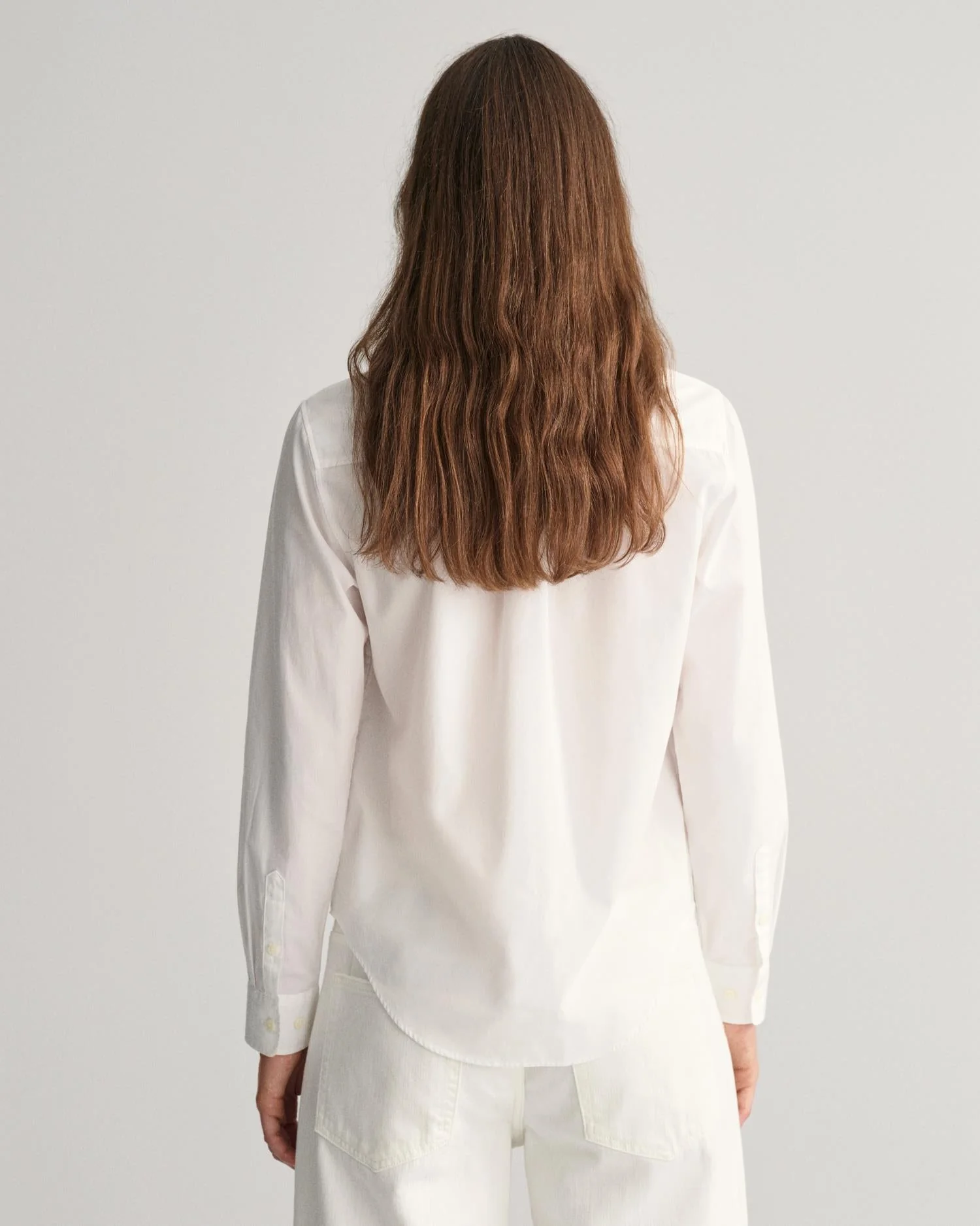 Regular Fit Poplin Shirt White - Image 4