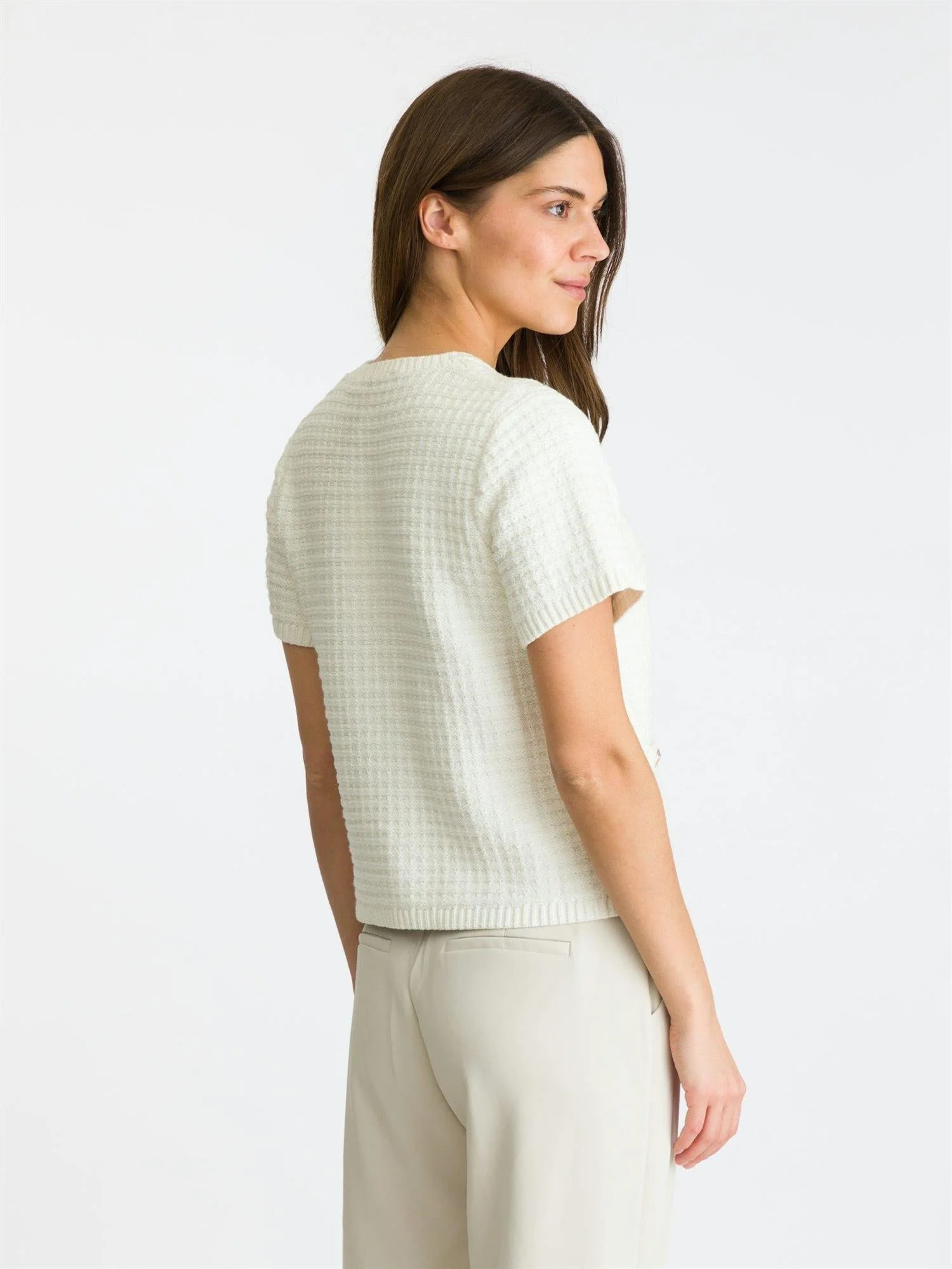 Masha Knit Cardigan White - Image 5