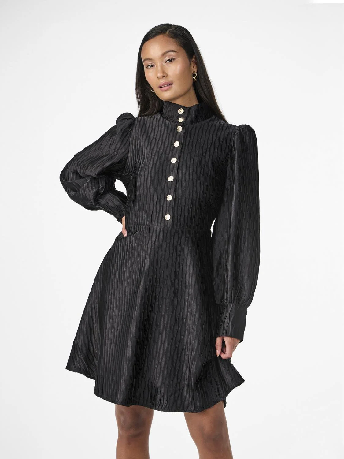 Yasripple Ls Dress Black - Image 7
