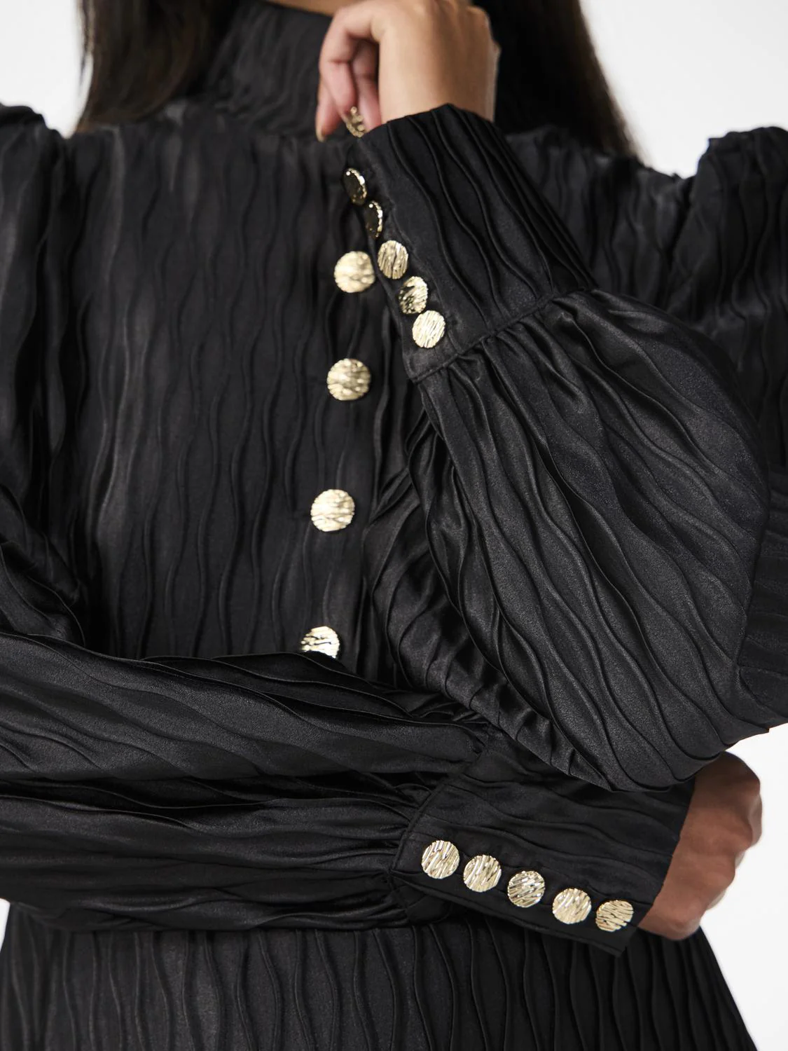 Yasripple Ls Dress Black - Image 9