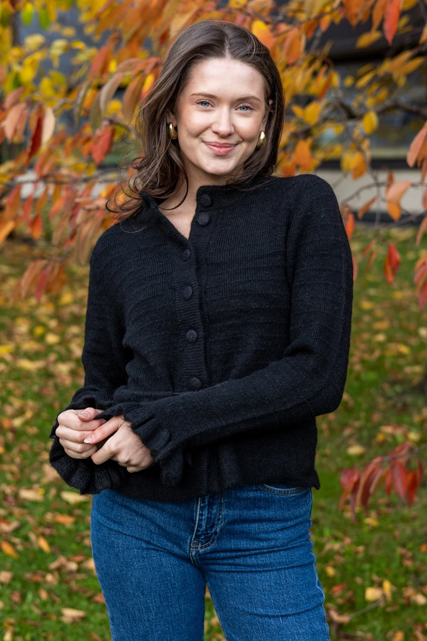 Thellis Ls Knit Cardigan Black - Image 3