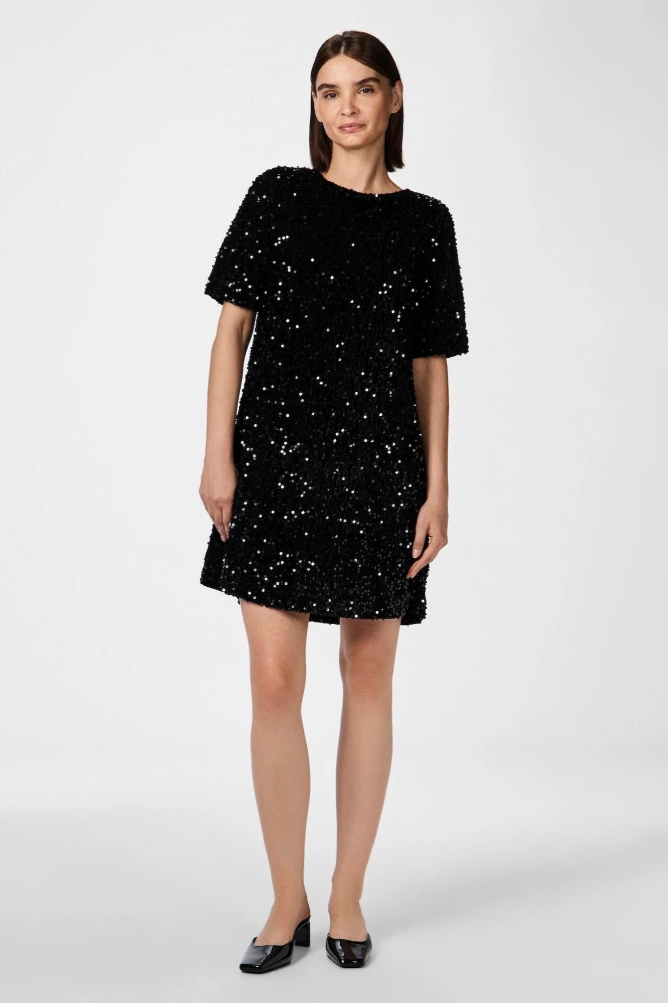 Yasfudsy 2/4 Short Dress Black - Image 6