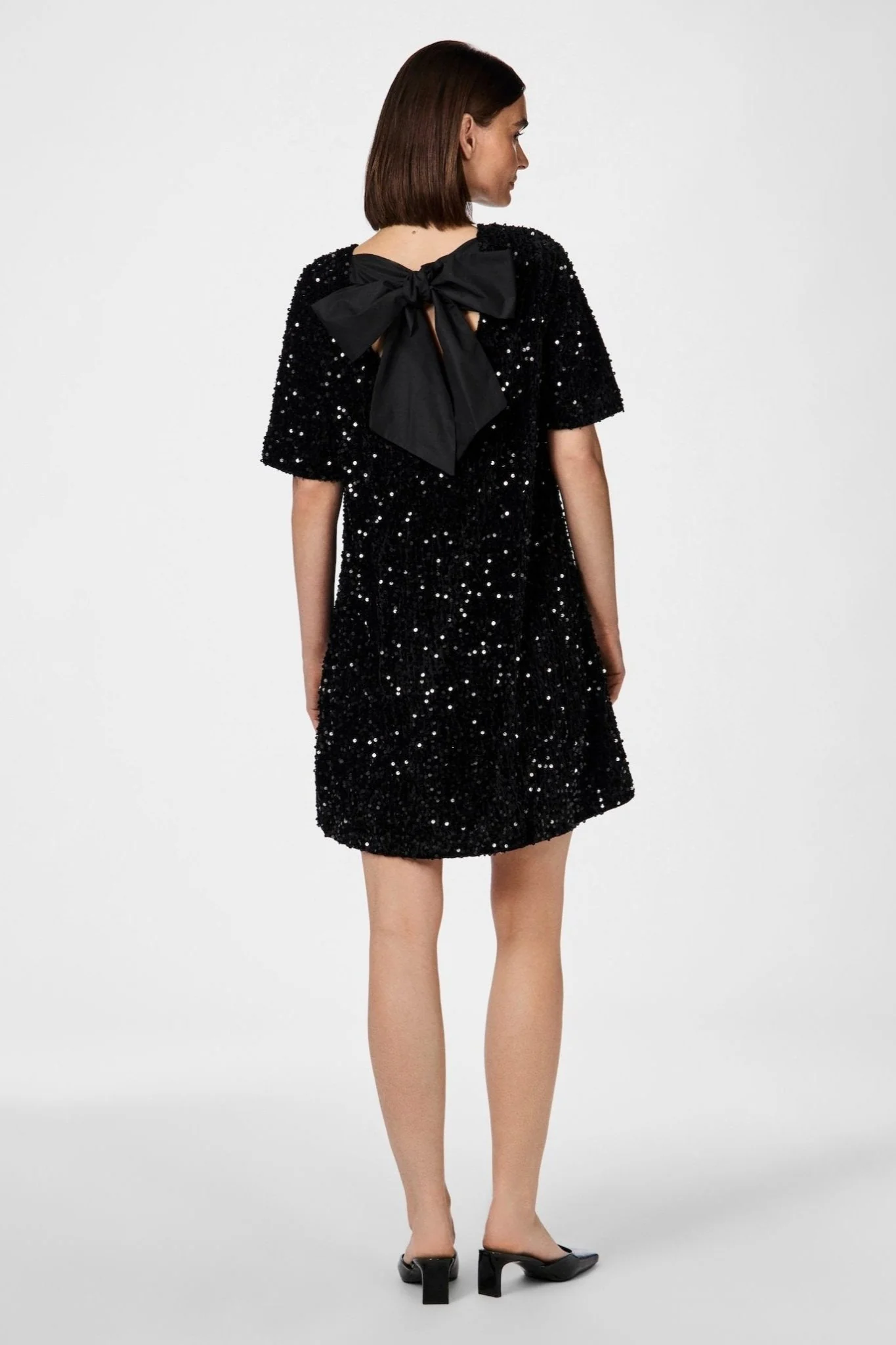 Yasfudsy 2/4 Short Dress Black - Image 8