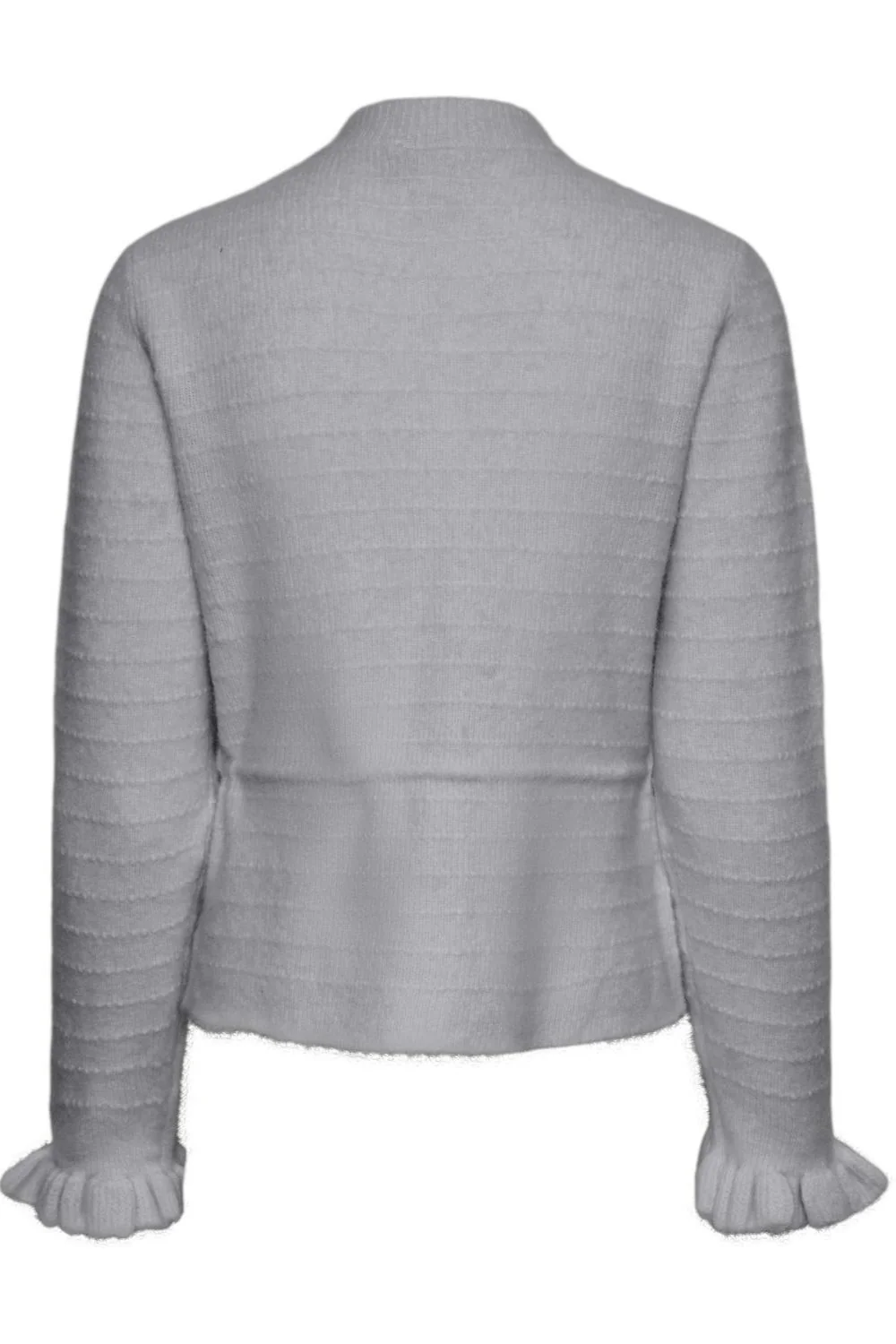 Thellis Ls Knit Cardigan Light Grey Melange - Image 6