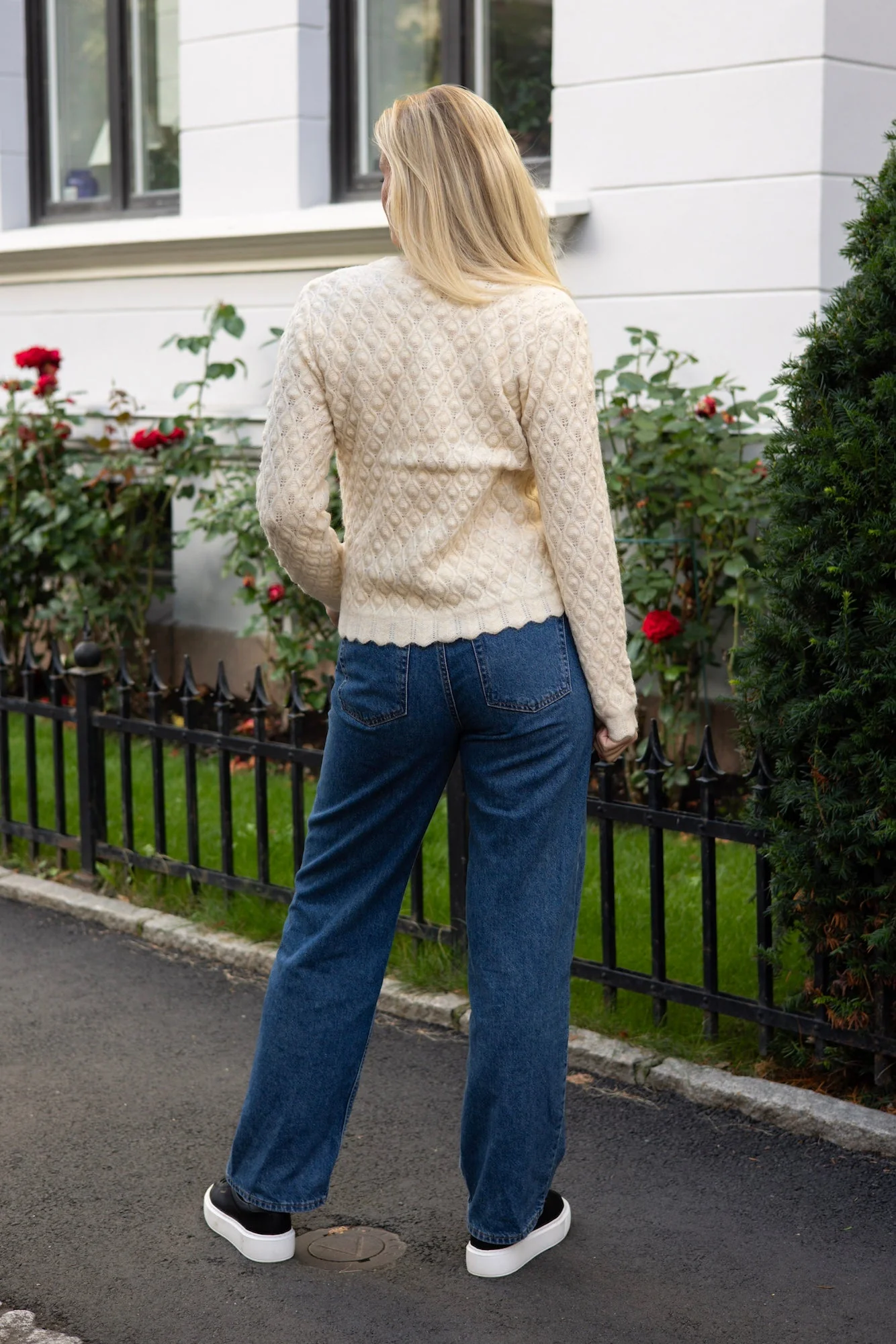 Bubble Ls Knit Cardigan Birch - Image 7