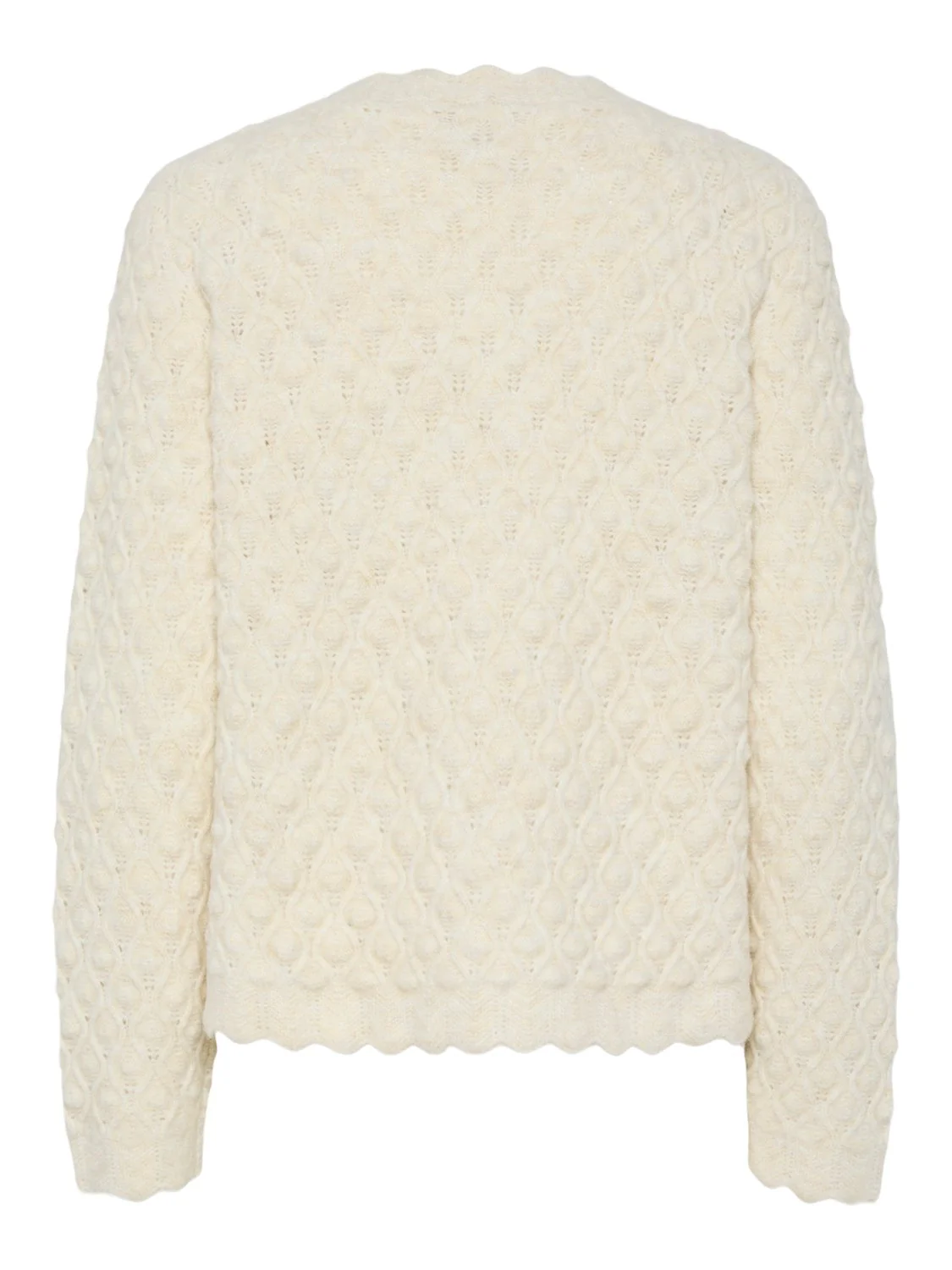 Bubble Ls Knit Cardigan Birch - Image 8