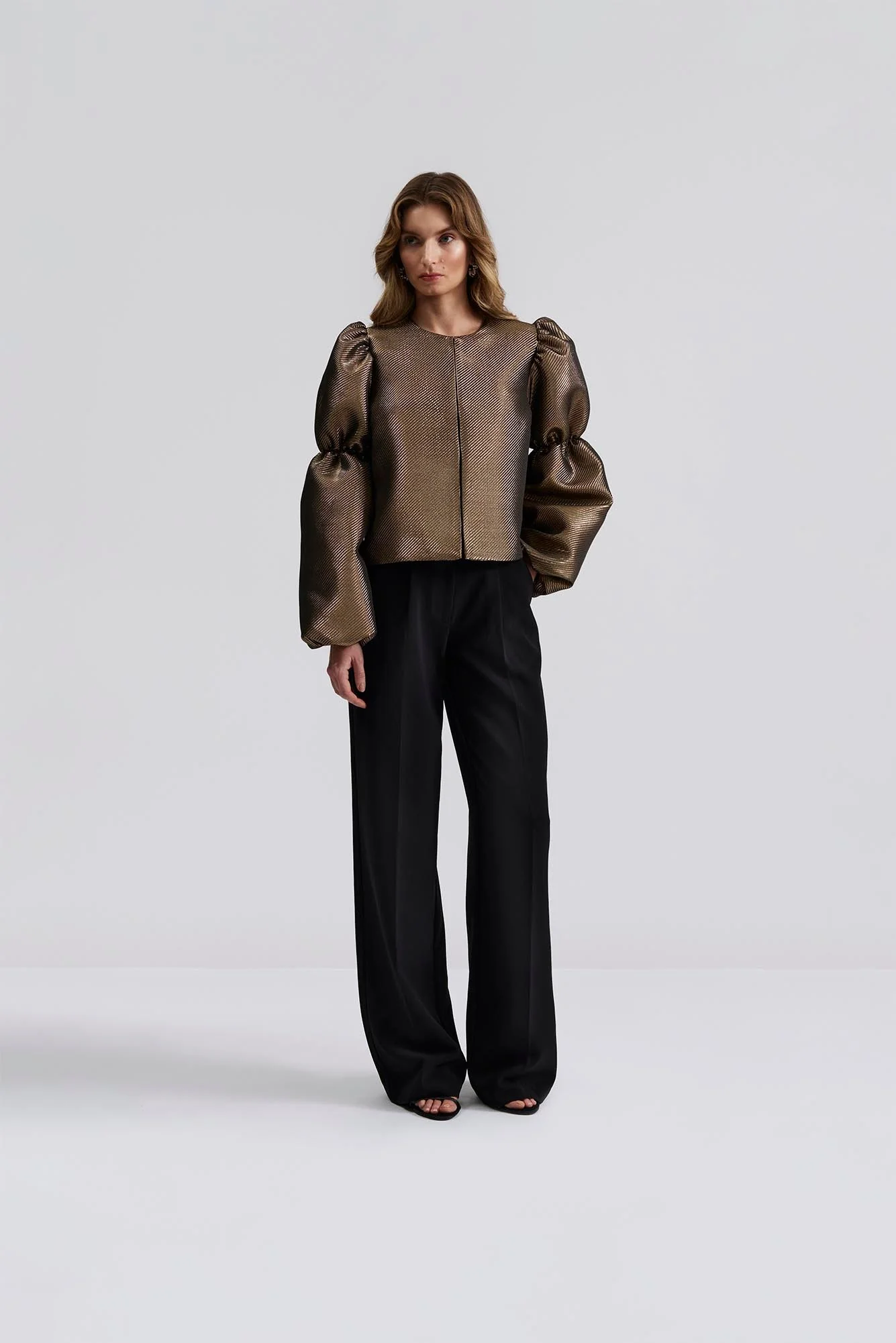 Zoey Blouse Gold Metallic - Image 8
