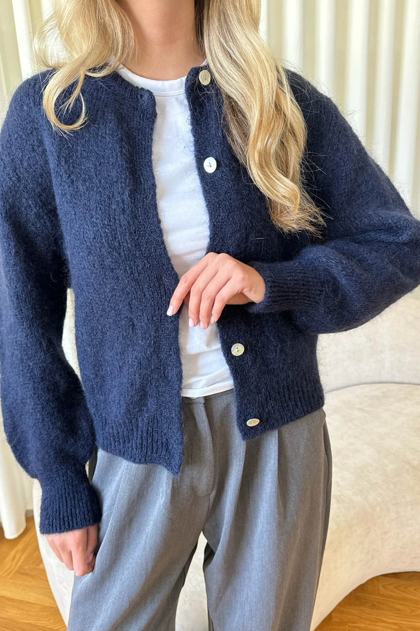 Ida Cardigan Navy - Image 4