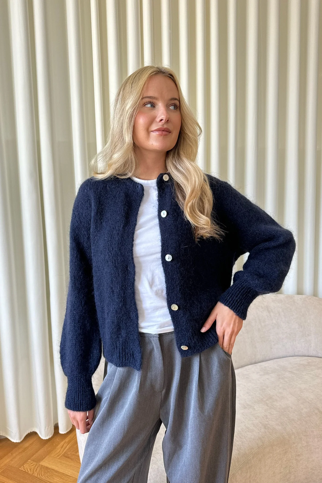 Ida Cardigan Navy - Image 5
